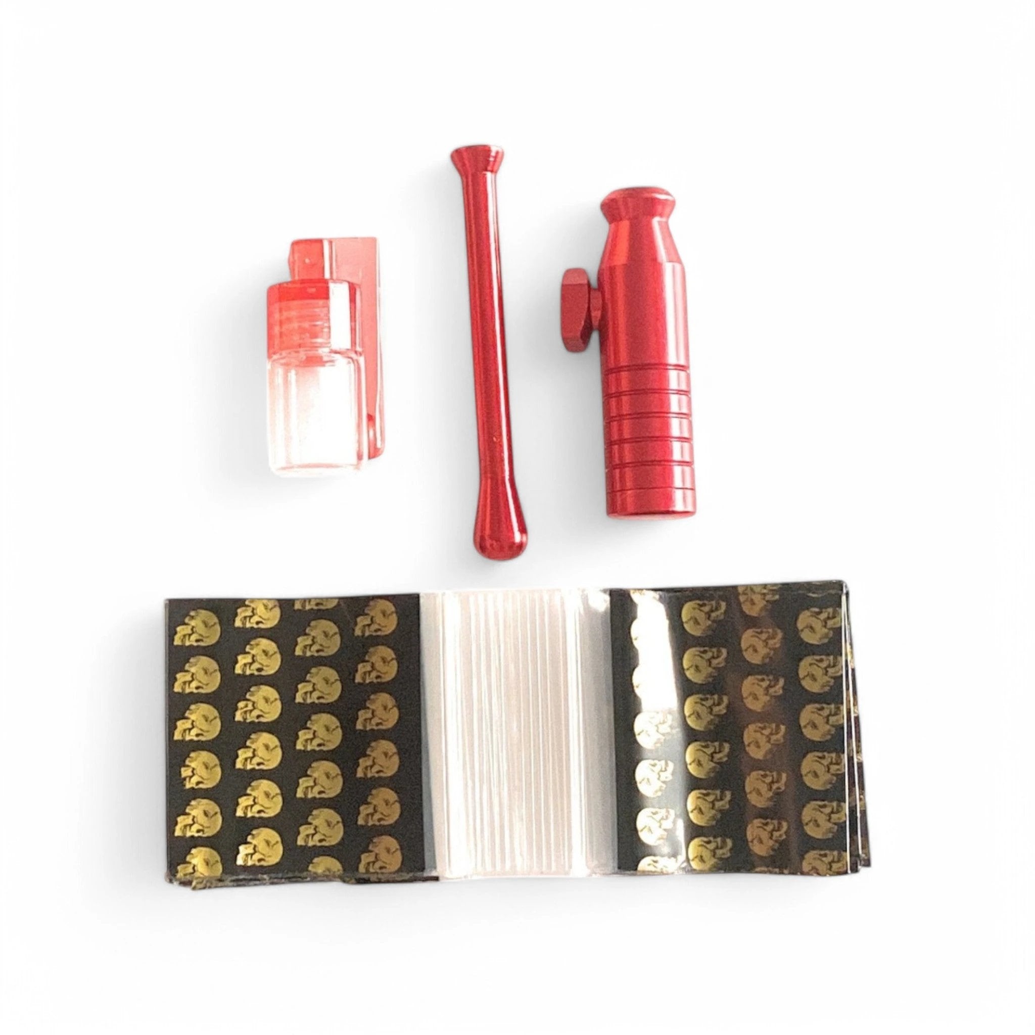 Hard Case Schnupftabak Set "Locker" Rot – Kompakt, Sicher & Immer Griffbereit -  from DieBallerei