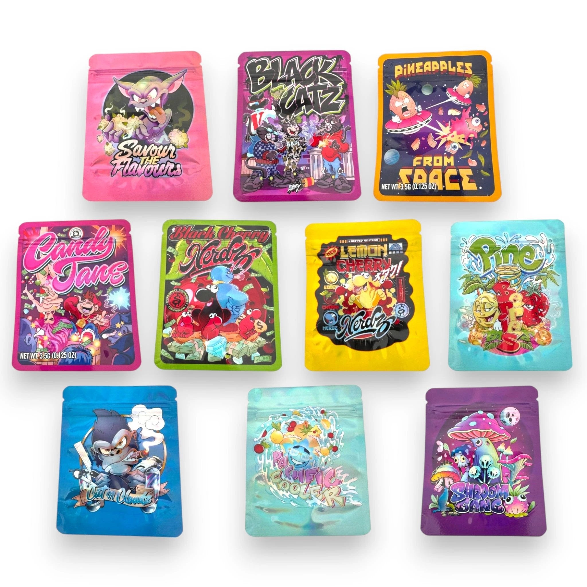 Holo ZIP Lock Beutel – Stylische & sichere Aufbewahrung - 10er Pack -  from DieBallerei