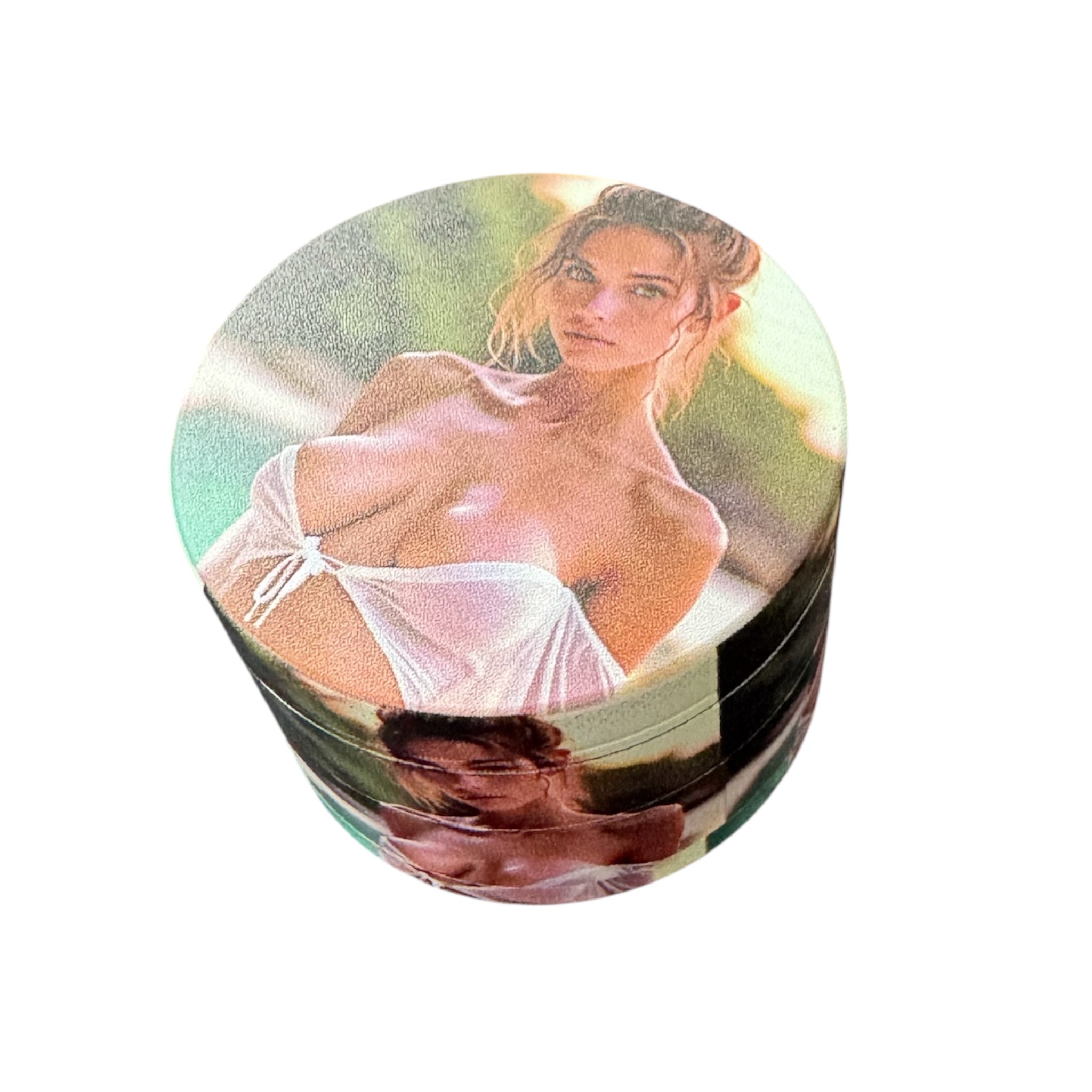 Hot & Heavy – 50 mm Grinder (4-teilig) mit sexy Girl Motiv