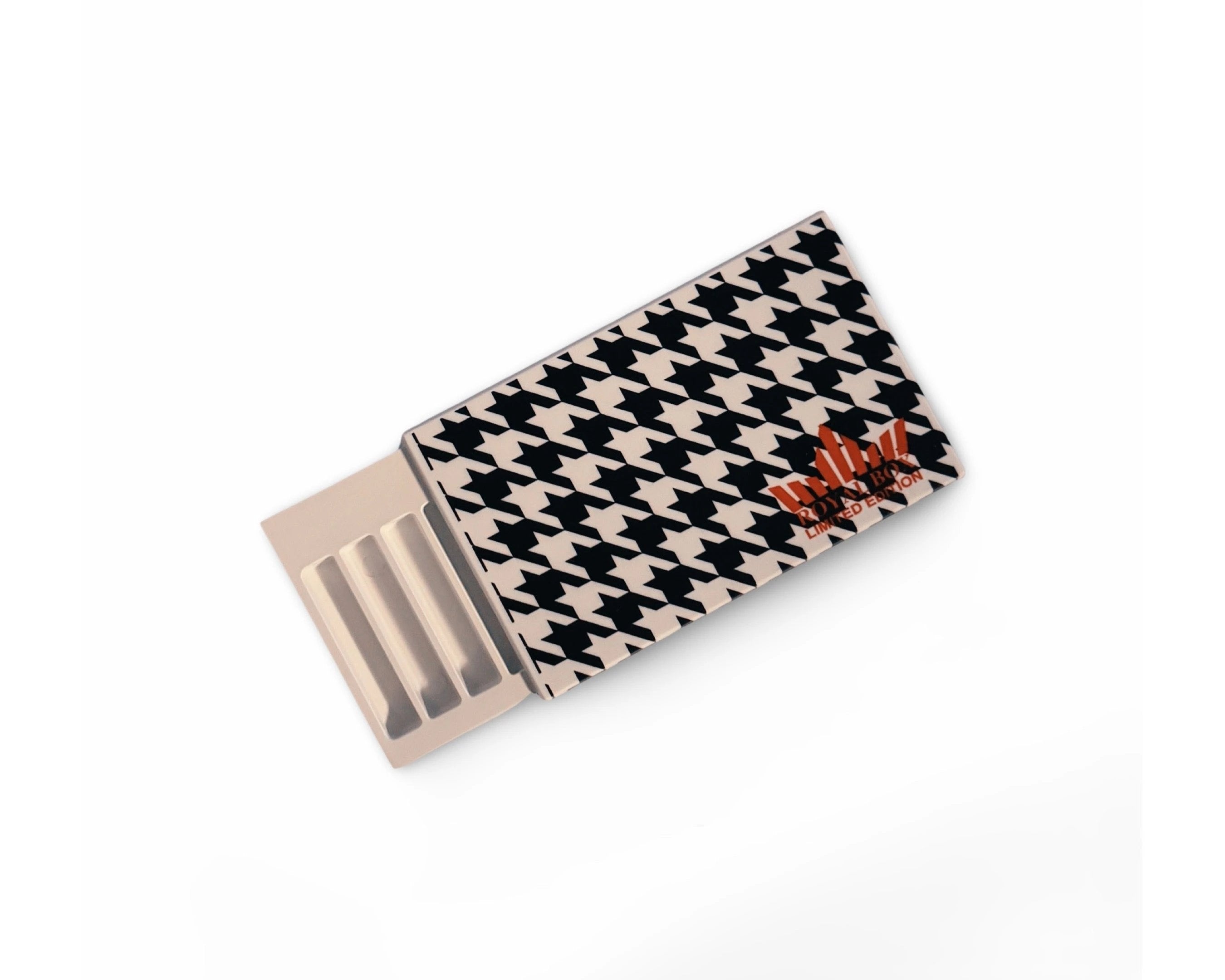 'Royal Box' Special Edition – Black & White Stoffmuster + Alu Spender -  from DieBallerei