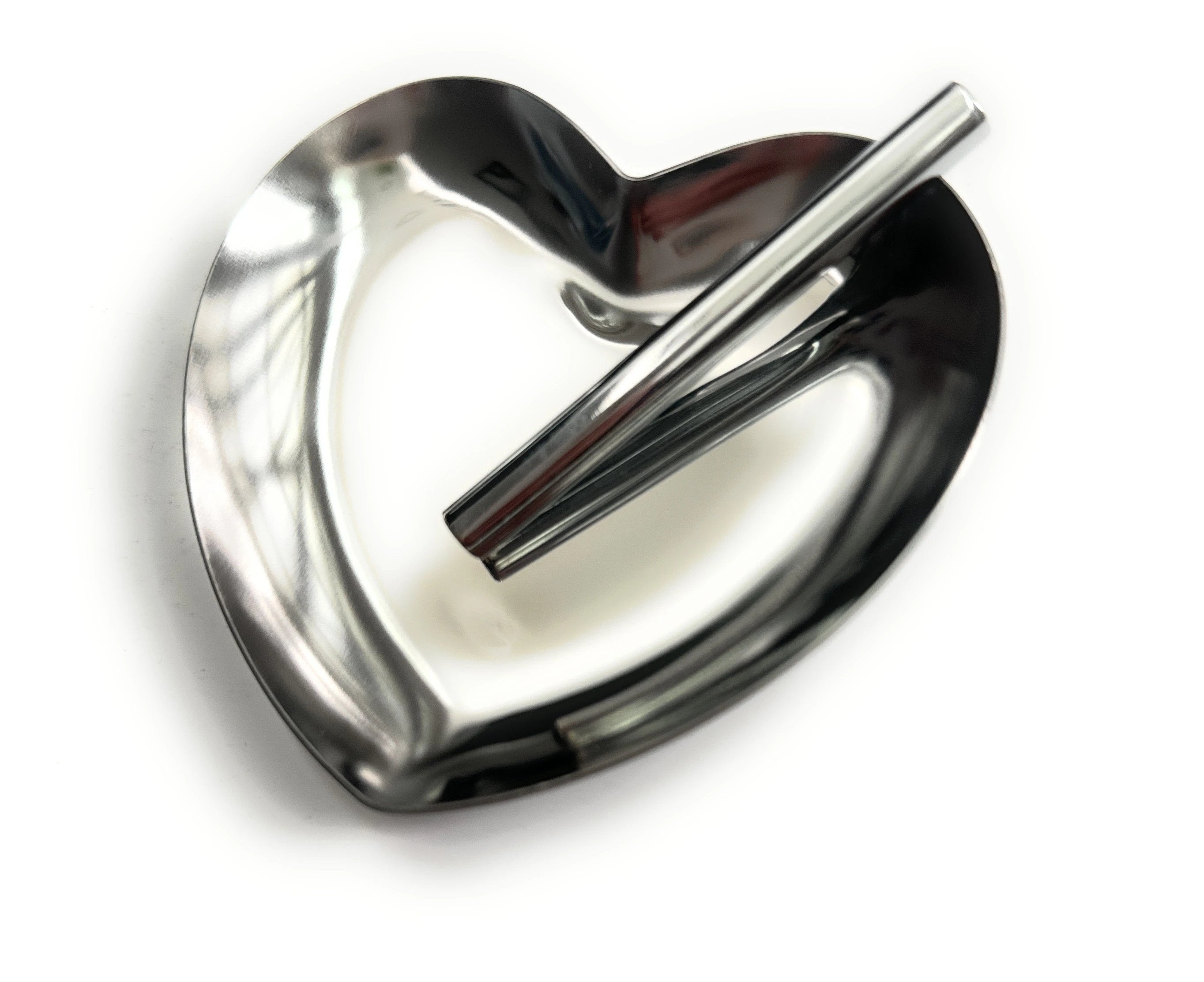 Set Silberne Herz-Ziehunterlage aus Metall – Edles Design & Praktische Größe -  from DieBallerei