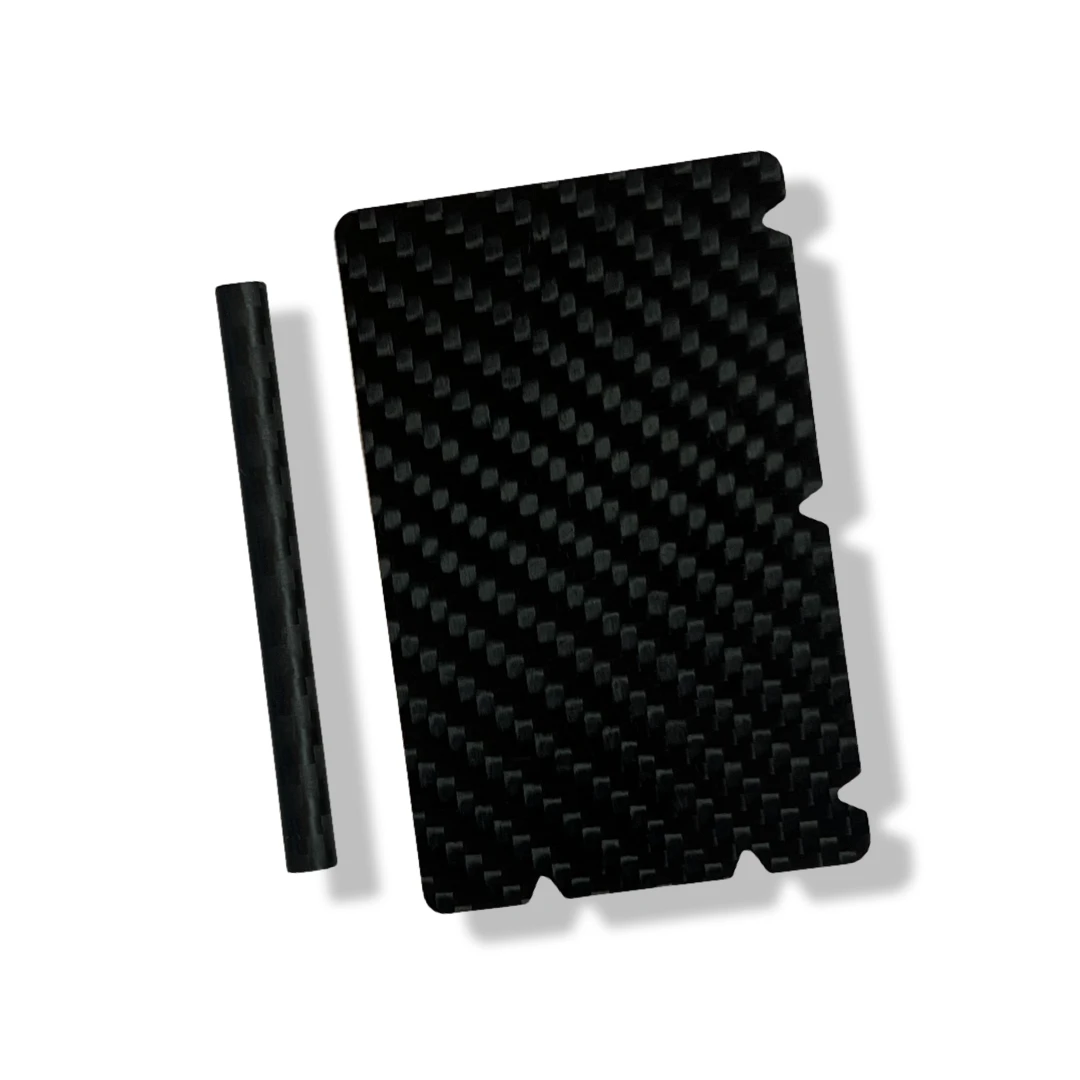 Carbon Röhrchen Set – Inkl. Hack-Karte mit 5 Einkerbungen -  from DieBallerei