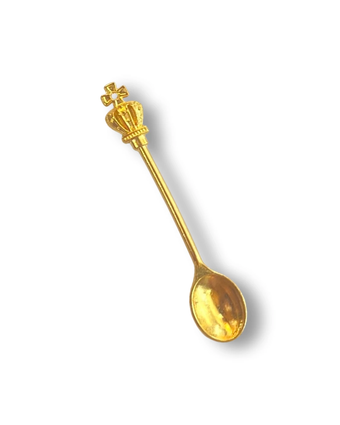 Mini Löffel mit Krone – 60mm, edles Design in Gold -  from DieBallerei