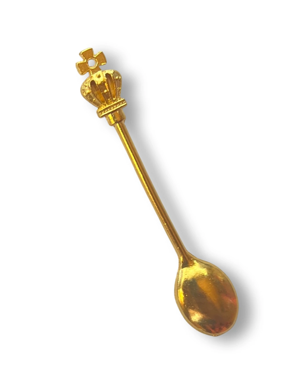 Mini Löffel mit Krone – 60mm, edles Design in Gold -  from DieBallerei
