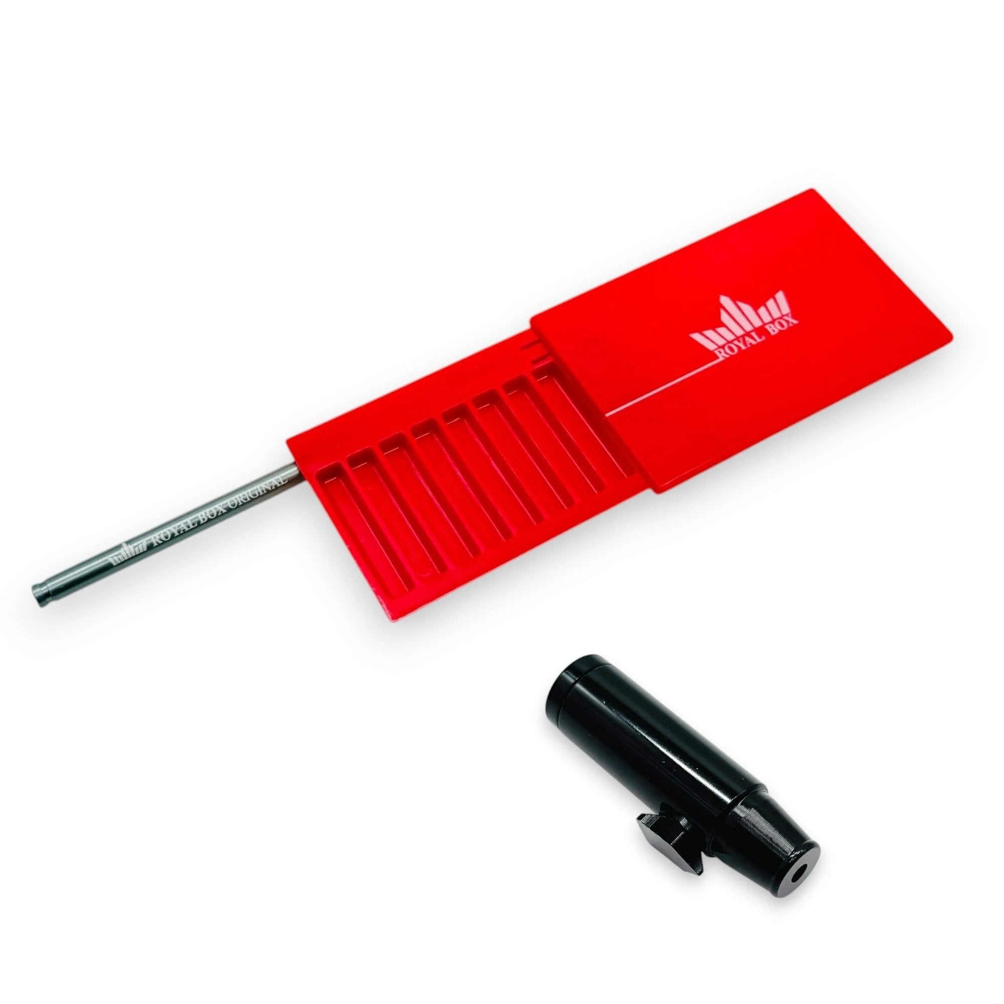 'Royal Box' mit integriertem Röhrchen in Rot inkl. Dosierer -  from DieBallerei
