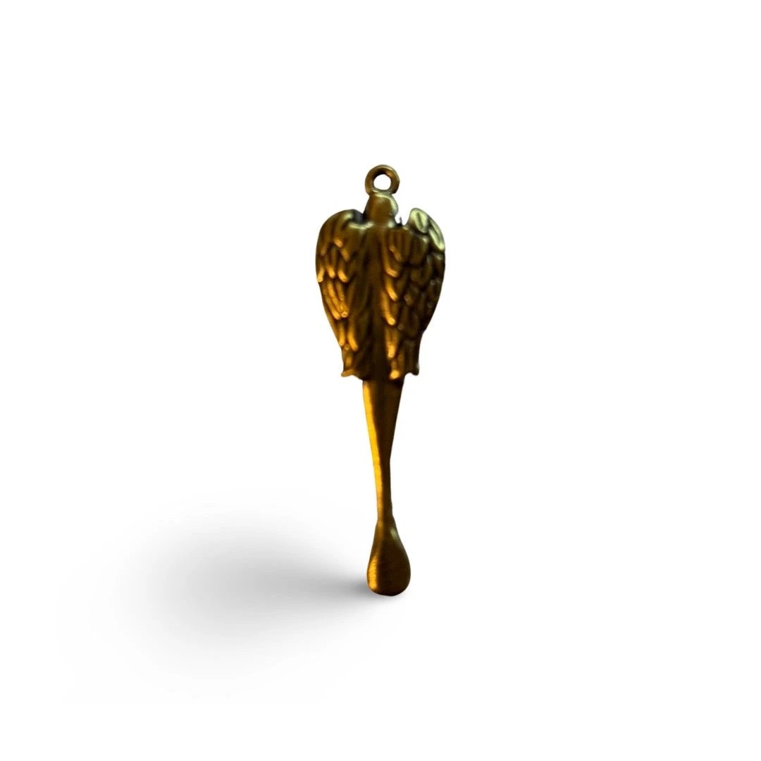Mini Löffel Engel – Frauen Silhouette in Messing (50mm) -  from DieBallerei
