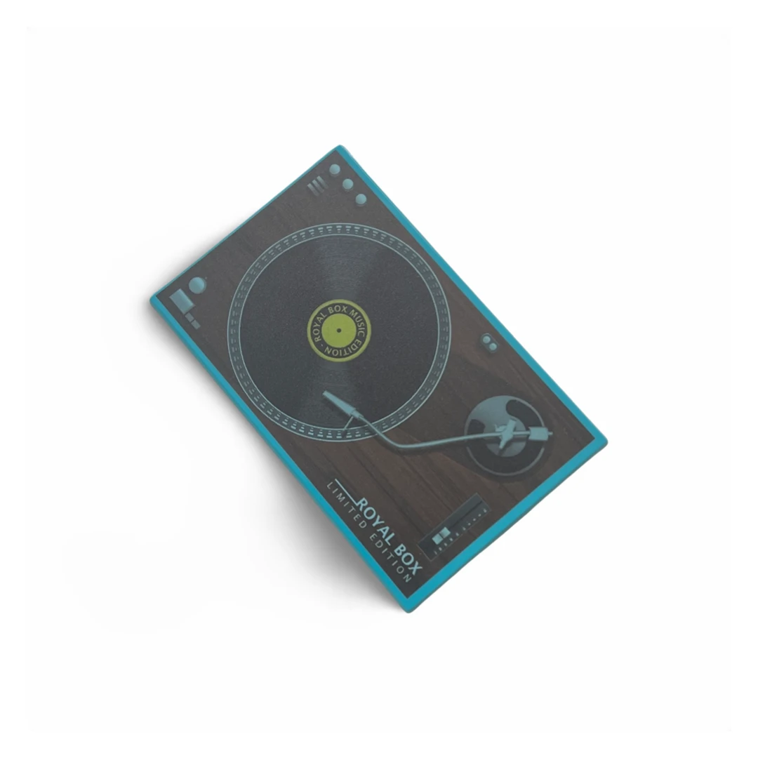 „Royal Box“ – Coole Aufbewahrungsbox Ibiza im Plattenteller-Design Blau -  from DieBallerei