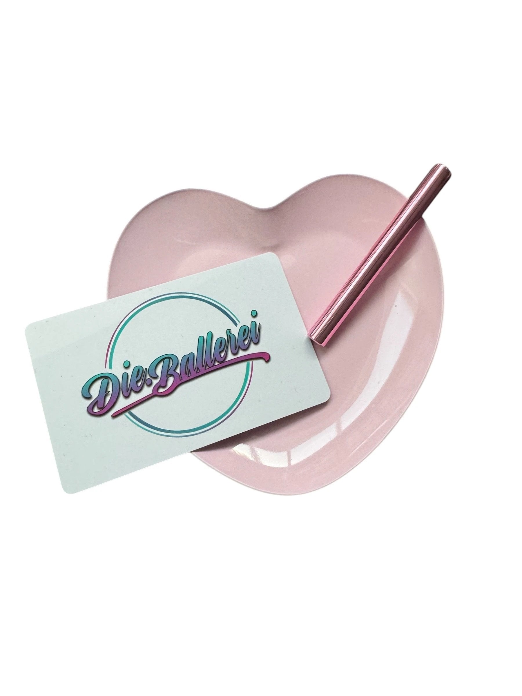 Pastell Herz Brettchen Ziehunterlage/Bauunterlage aus Blech in 4 Farben -  from DieBallerei