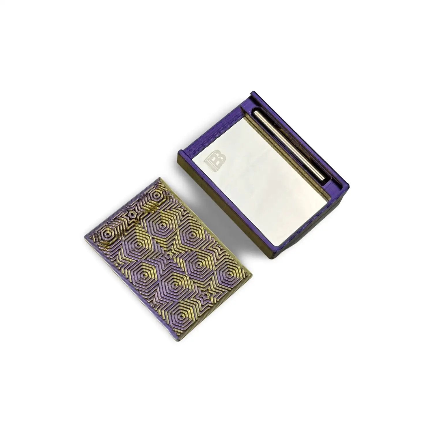 Baller-Box Solar Beat Lila/Gold – inkl. Röhrchen & Karte -  from DieBallerei