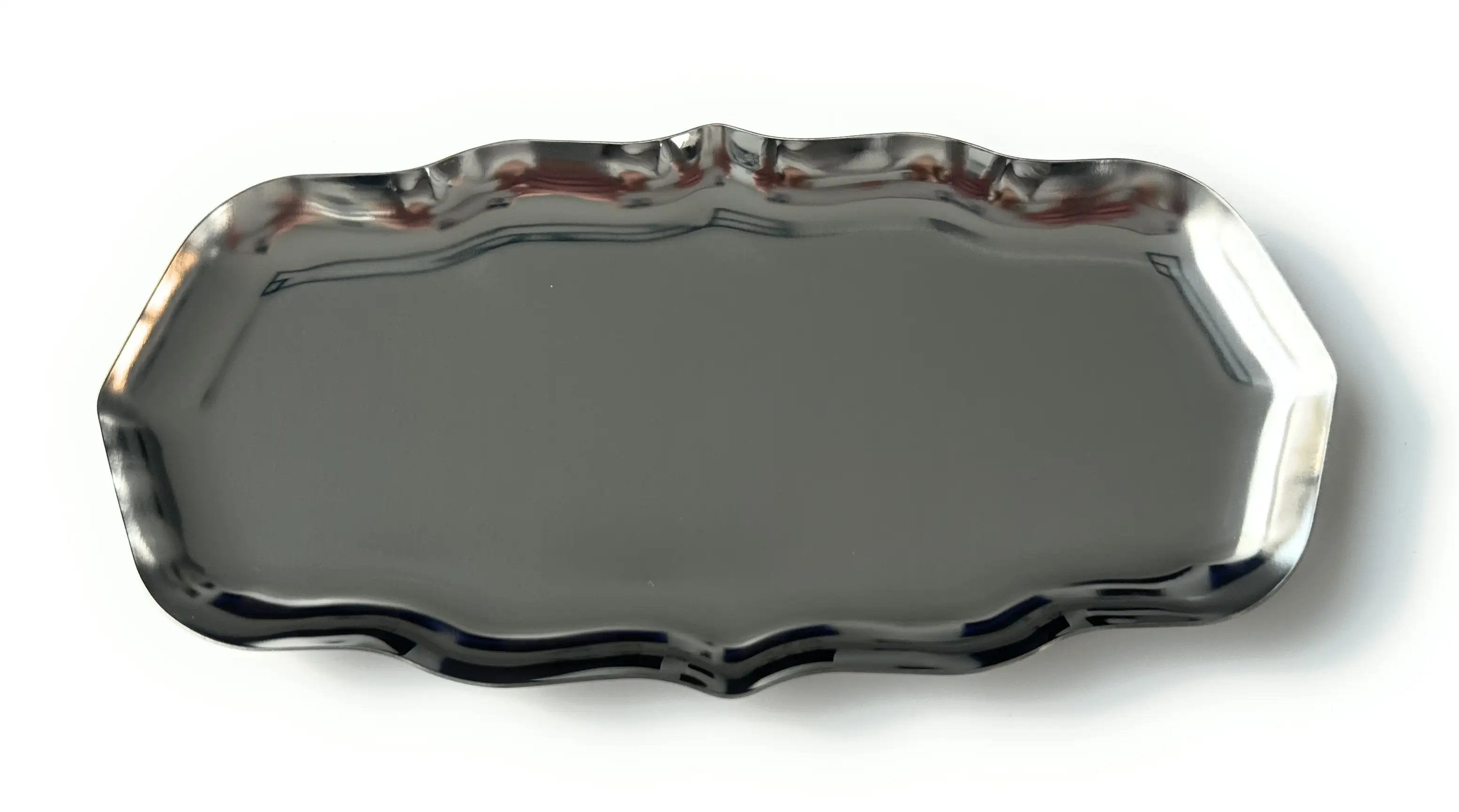 Metall Brettchen im Ornament Stil – Silber | Edle Zieh-Unterlage -  from DieBallerei