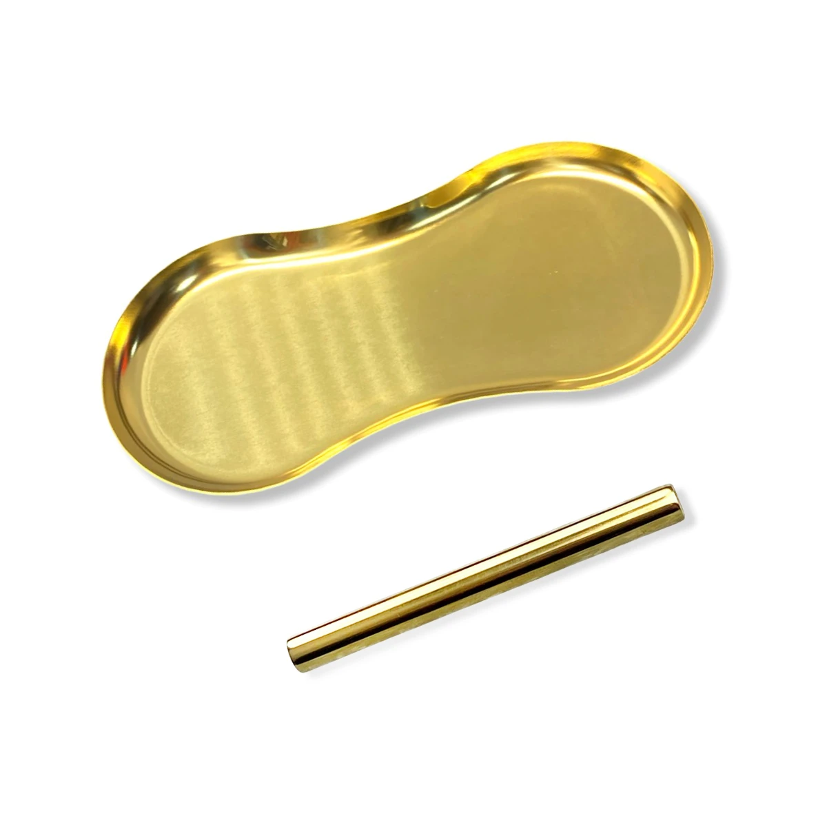 Set „Gold Oval“ – Metall Zieh-Unterlage + Röhrchen -  from DieBallerei