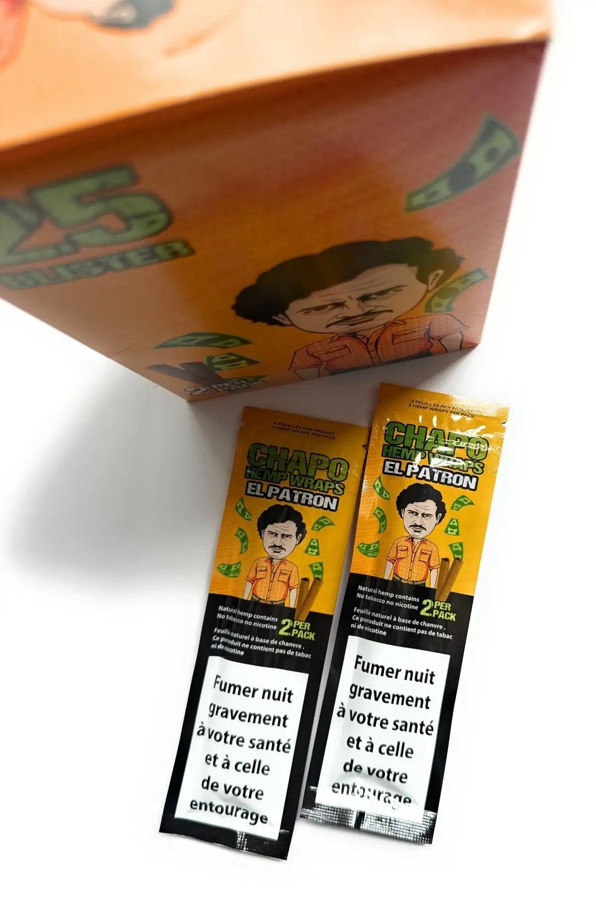 Chapo Hemp Wraps – Tabakfrei, Aromatisch & Perfekt für Blunts Orange/Pfirsich -  from DieBallerei