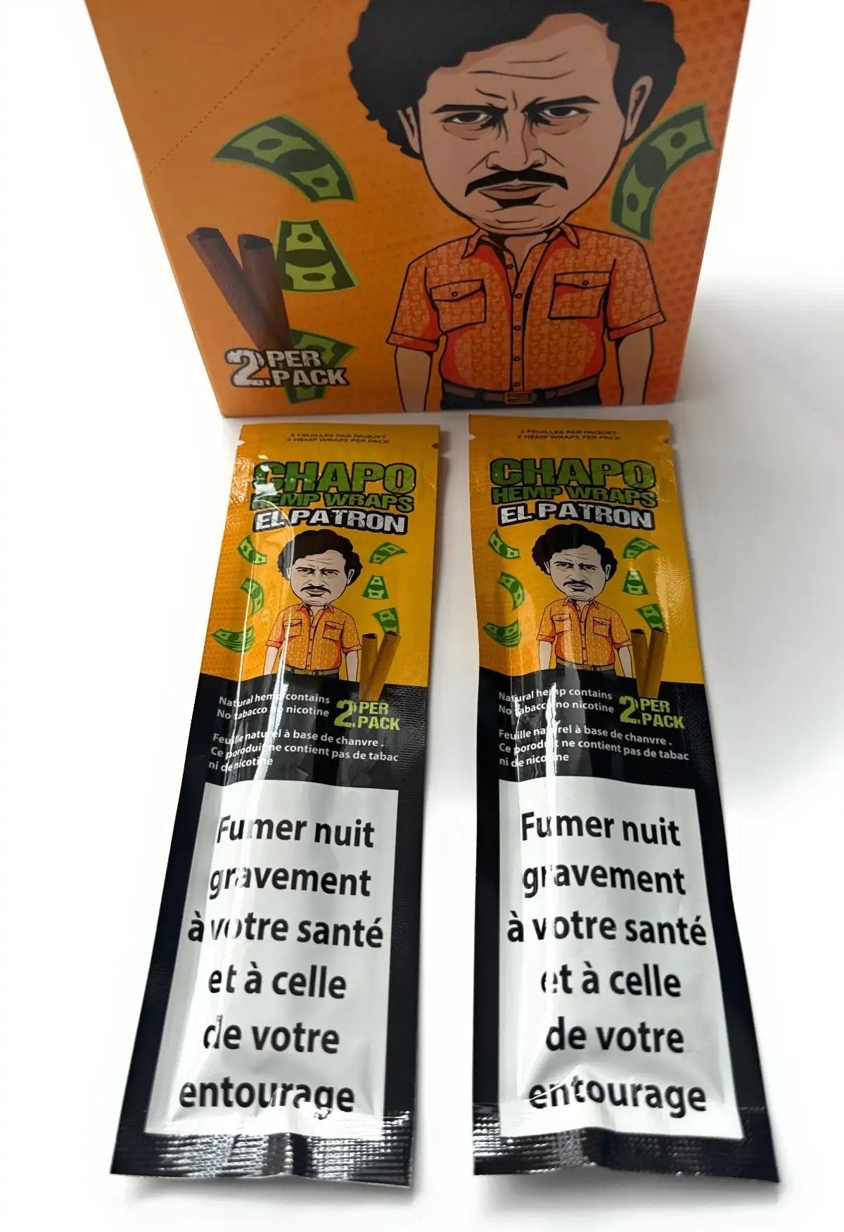 Chapo Hemp Wraps – Tabakfrei, Aromatisch & Perfekt für Blunts Orange/Pfirsich -  from DieBallerei
