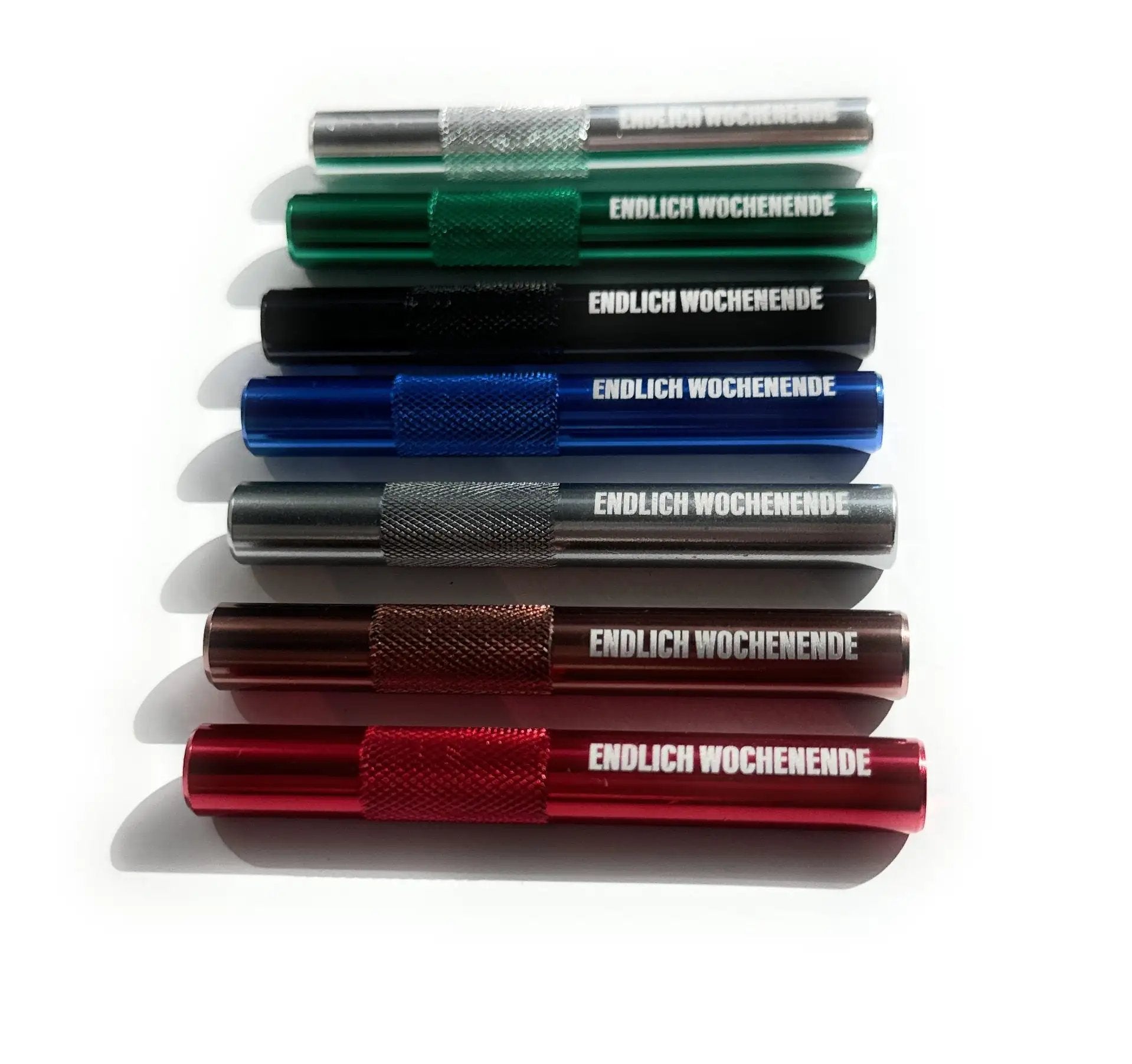 „Endlich Wochenende“ Aluminium-Röhrchen – Stylisch, Robust & Funktional in 7 Farben -  from DieBallerei