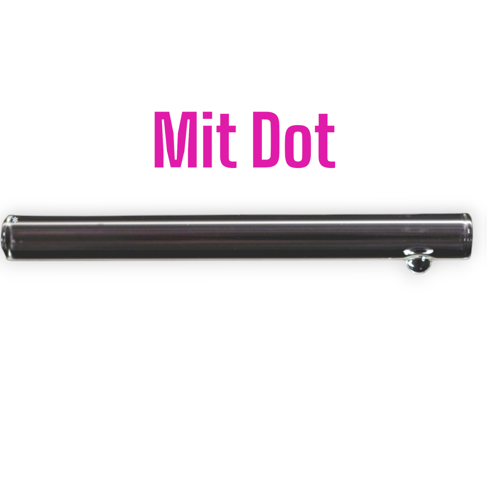 Individuelles SchneeRöhrchen mit Wunschgravur aus Glas -  from DieBallerei