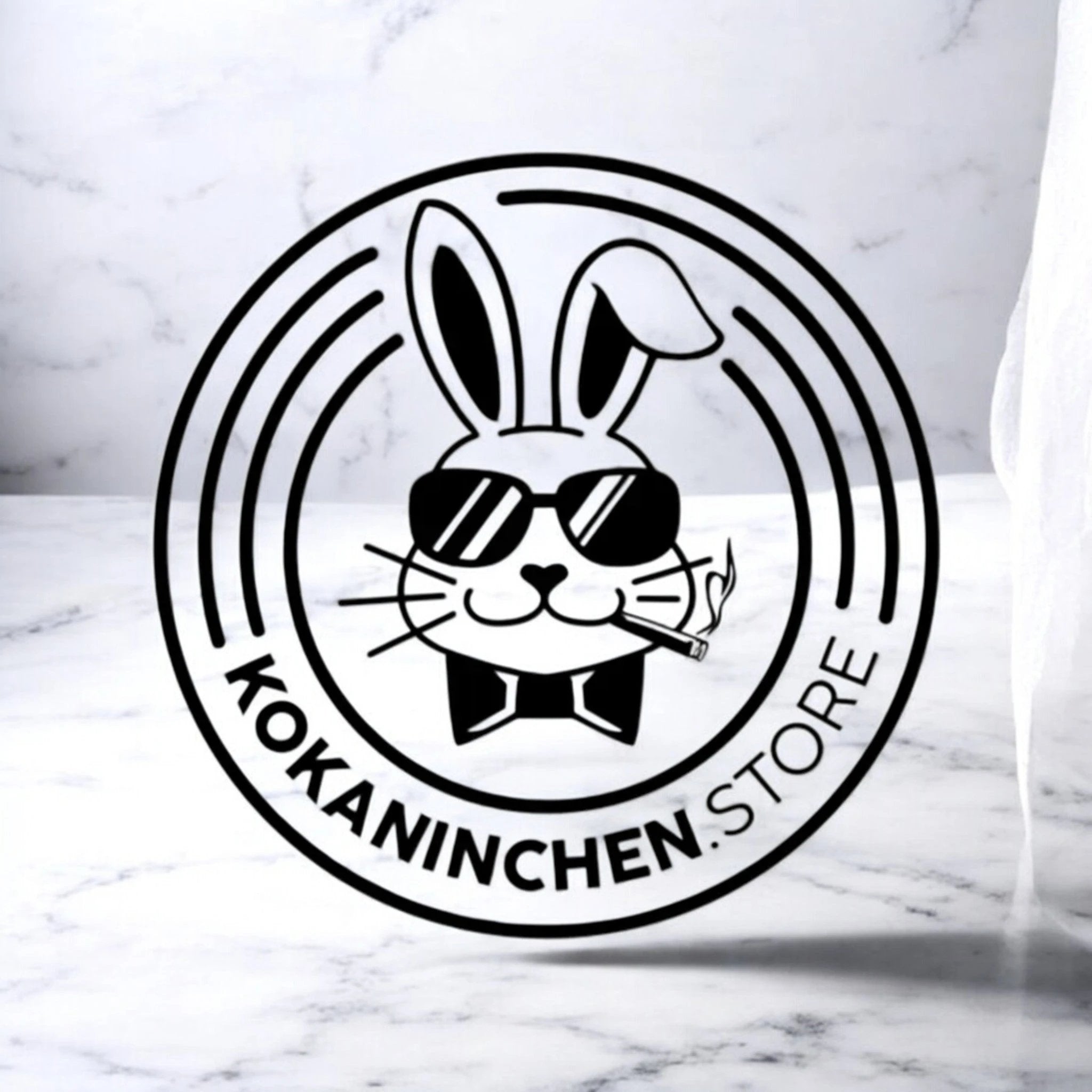 Kokaninchen  Granit Untersetzer "Belvedere" hochwertige Aufbewahrungsschublade, Tassenuntersetzer, hochwertige Granitplatte -  from DieBallerei