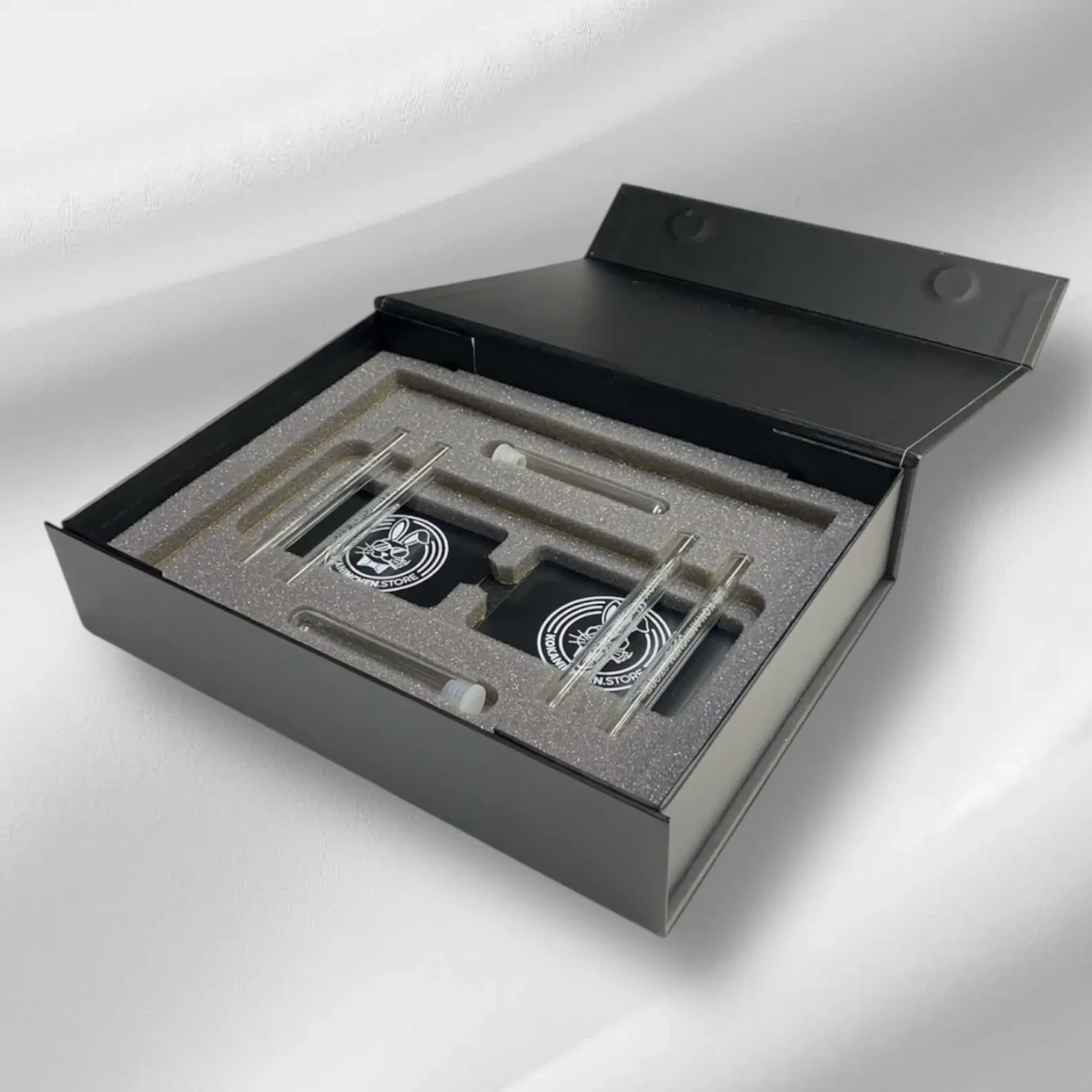 Kokaninchen  Granit Untersetzer "Belvedere" hochwertige Aufbewahrungsschublade, Tassenuntersetzer, hochwertige Granitplatte -  from DieBallerei