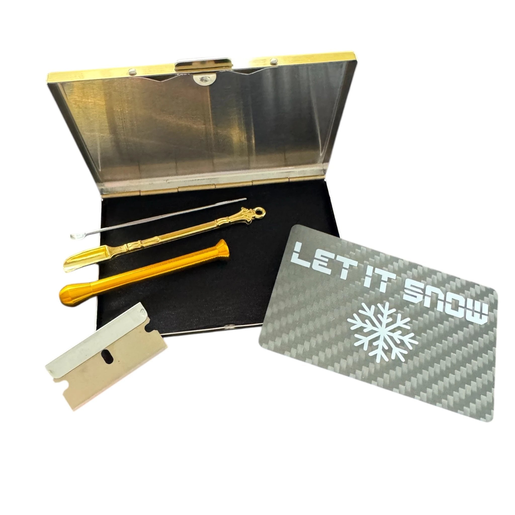 Konsum-Set mit Goldbox – Carbon „Let it Snow“ Edition -  from DieBallerei