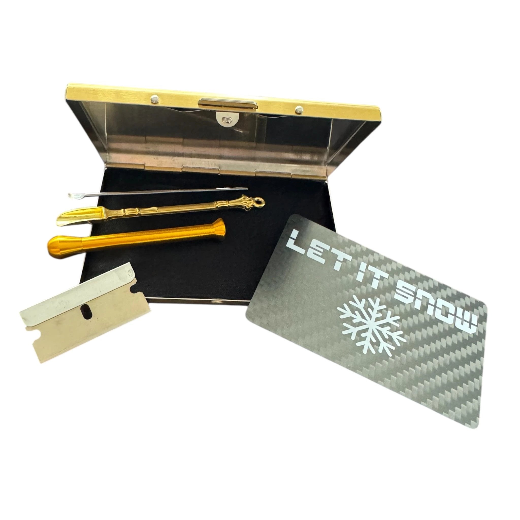 Konsum-Set mit Goldbox – Carbon „Let it Snow“ Edition - from DieBallerei