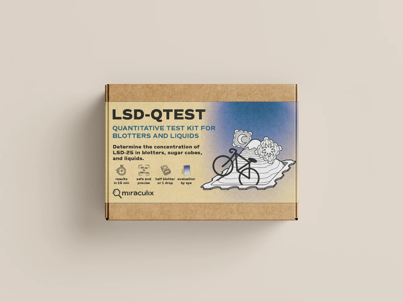 Miraculix Mobiler Schnelltest zur Bestimmung des LSD-Gehalts (LSD-QTest) -  from DieBallerei
