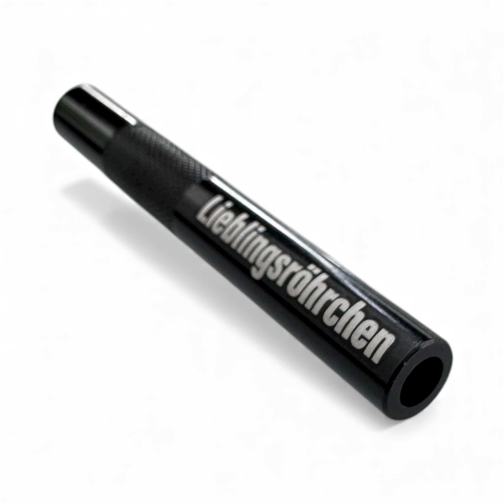 „Lieblingsröhrchen“ Aluminium-Röhrchen – Stylisch, Praktisch & Robust in Schwarz