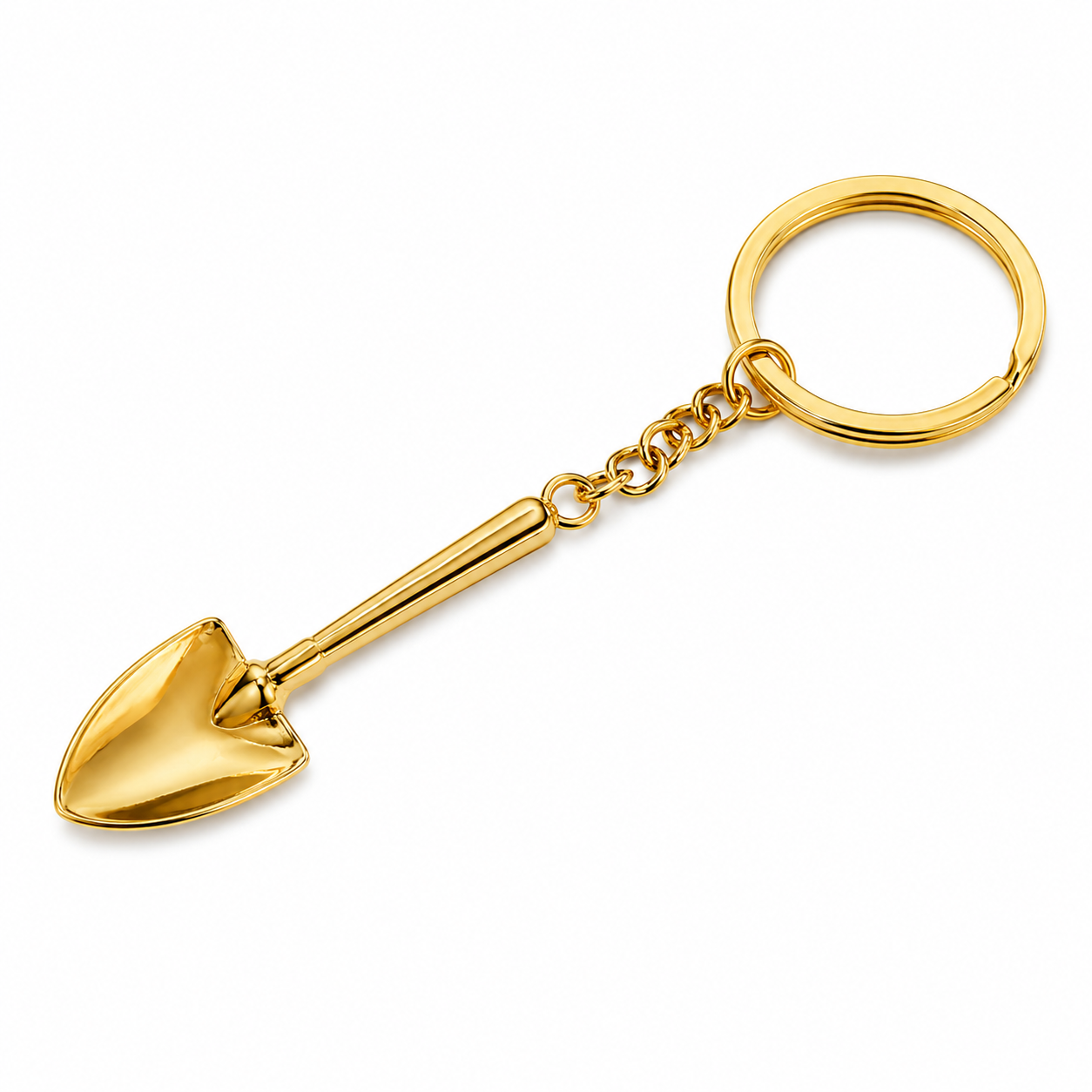 Löffel Anhänger in Spaten-/Schaufel-Form – Schlüsselanhänger ✨ Gold Style