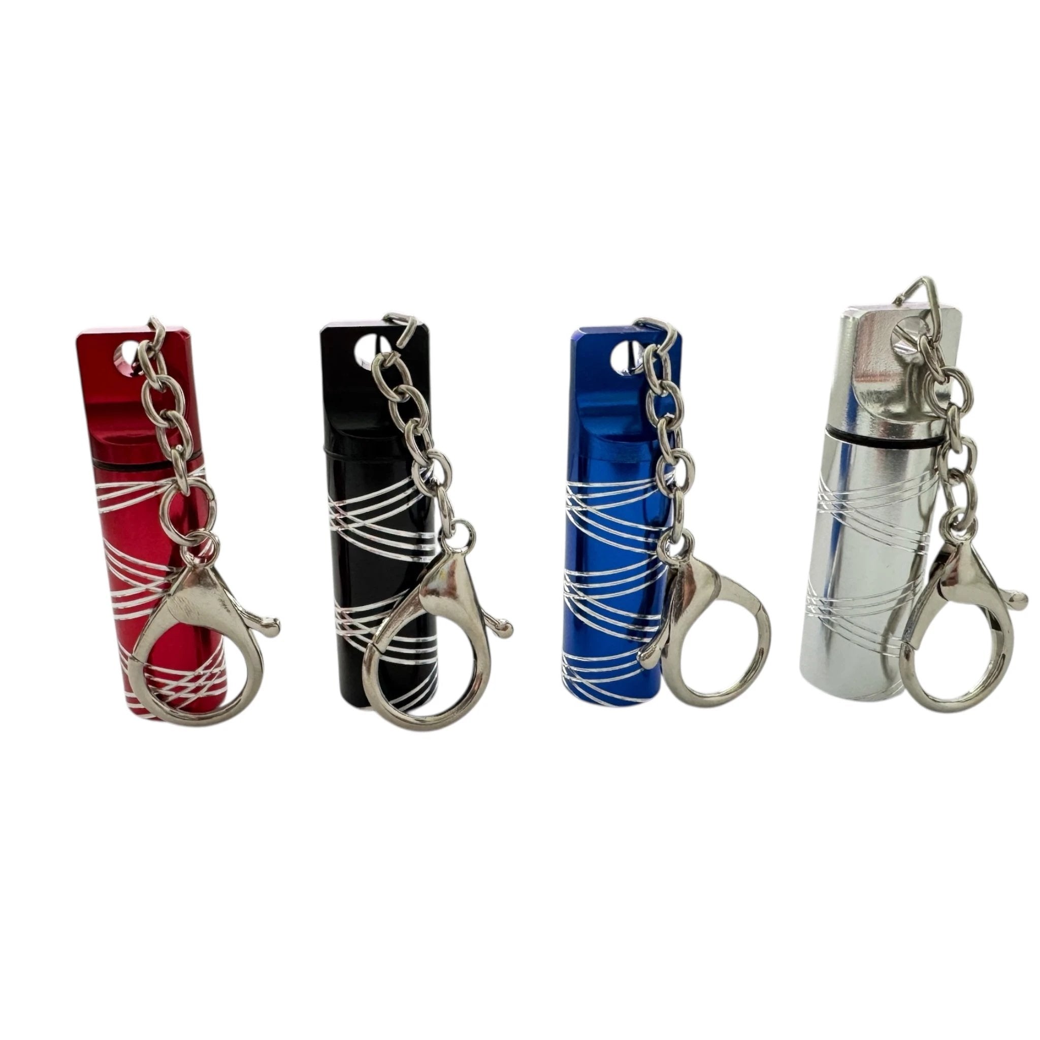 Mini-Alu-Schlüsselanhänger Spender mit Teleskop-Löffel – in 4 Farben erhältlich -  from DieBallerei