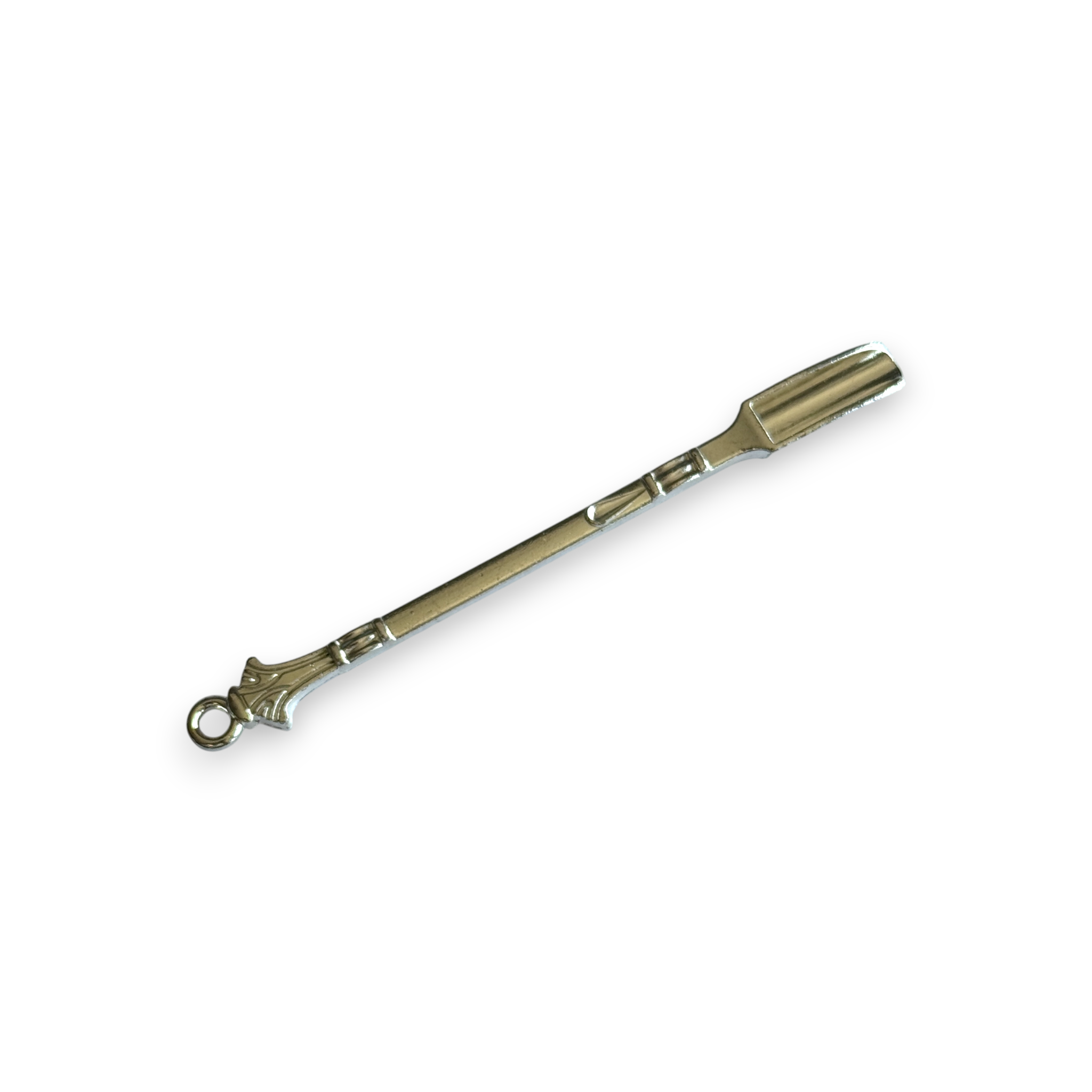 Mini-Löffel 2er-Set (85mm) für zb. Kette mit Ösenloch in Silber