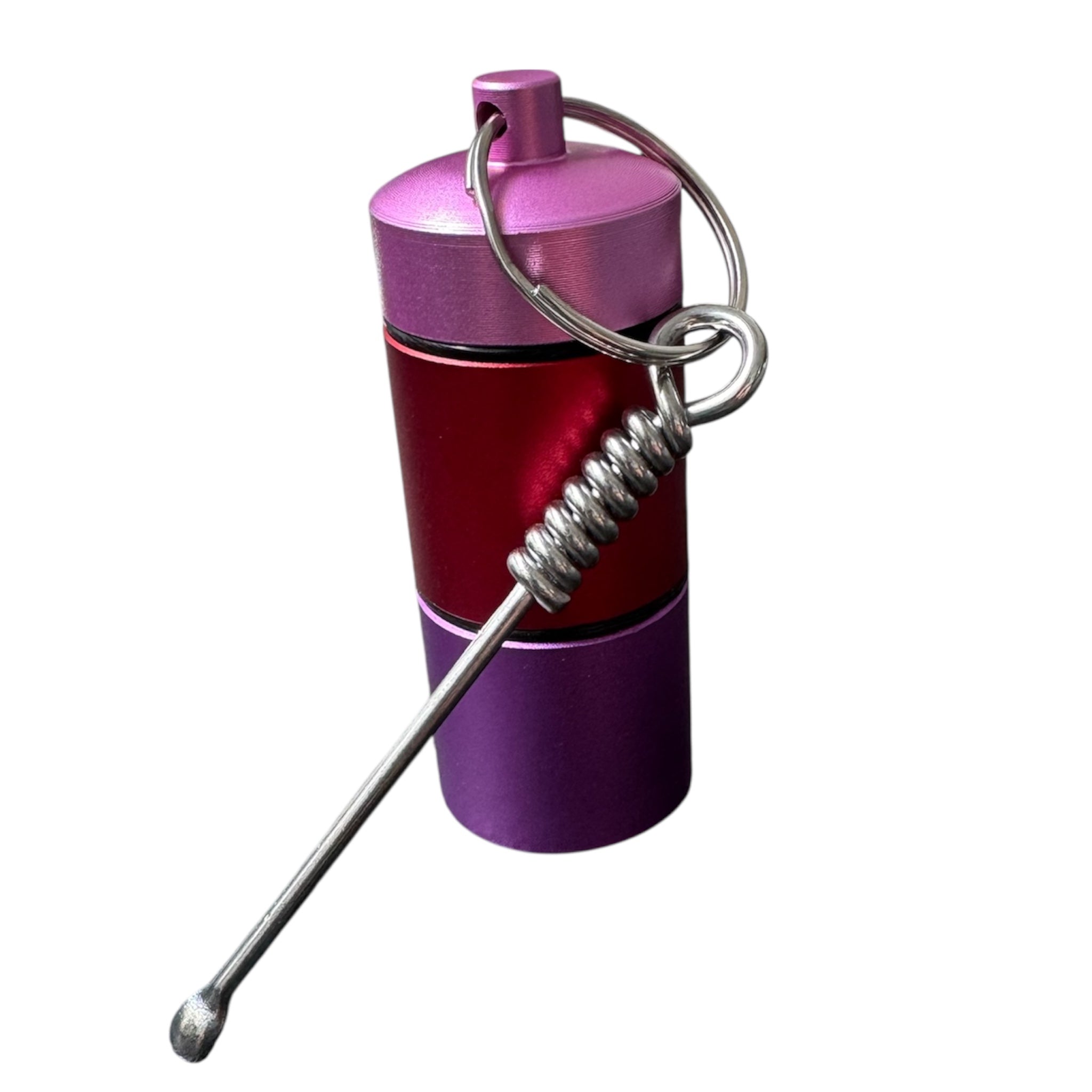 Mini-Stash-Behälter mit Löffel – Zweifach unterteilt & ready to go