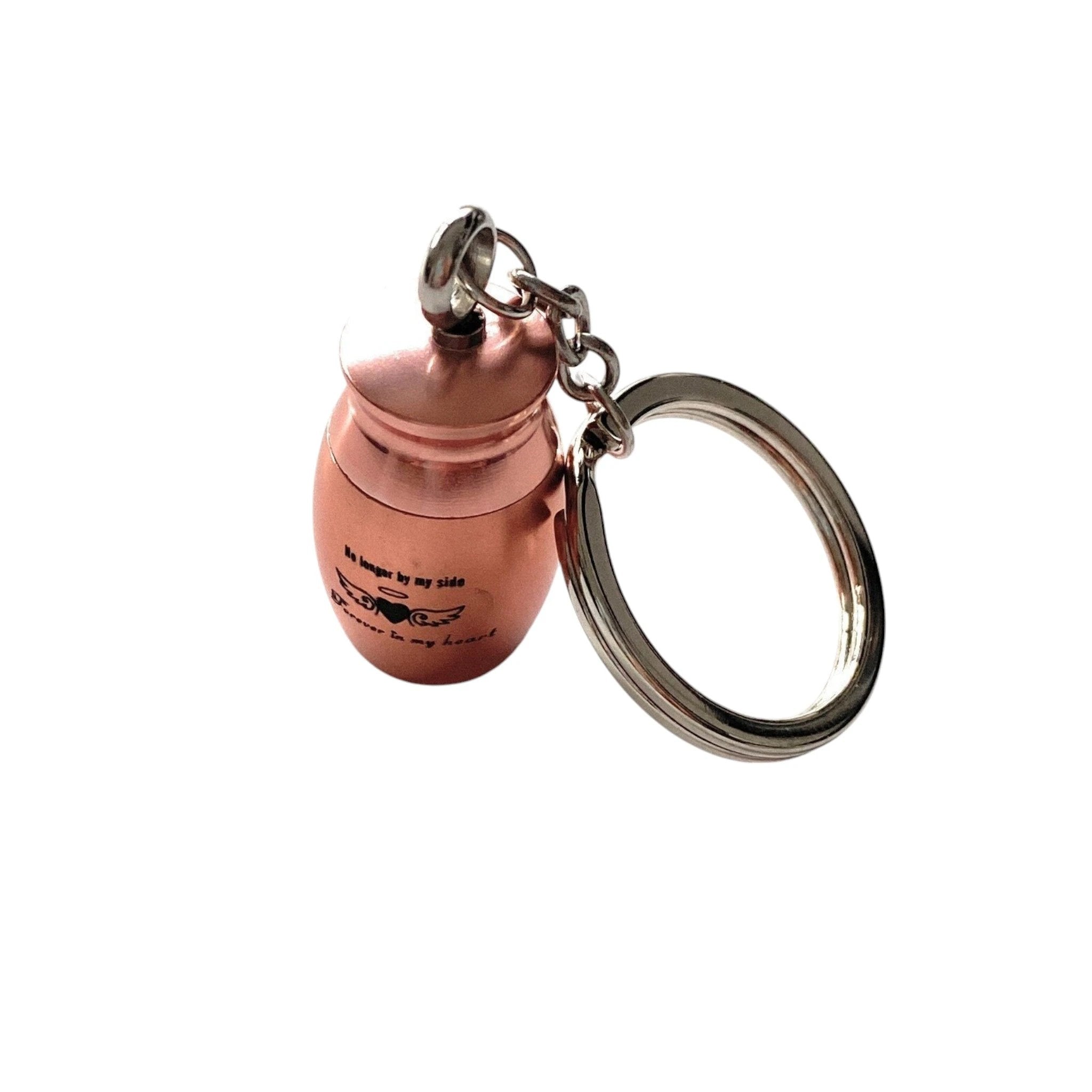 Mini Kapsel Anhänger – Schlüsselanhänger zum Schrauben für unterwegs (Rosa) -  from DieBallerei