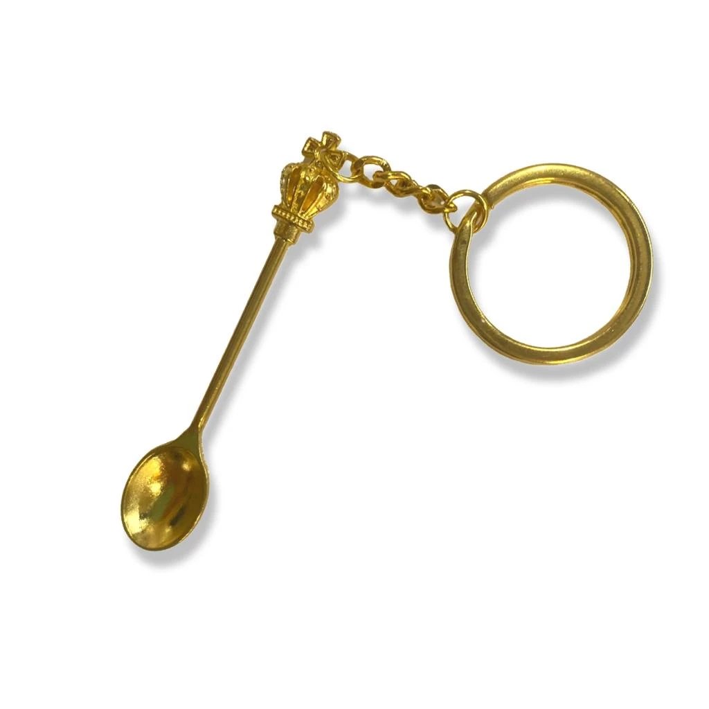 Mini Löffel mit Krone – Schlüsselanhänger in Gold -  from DieBallerei