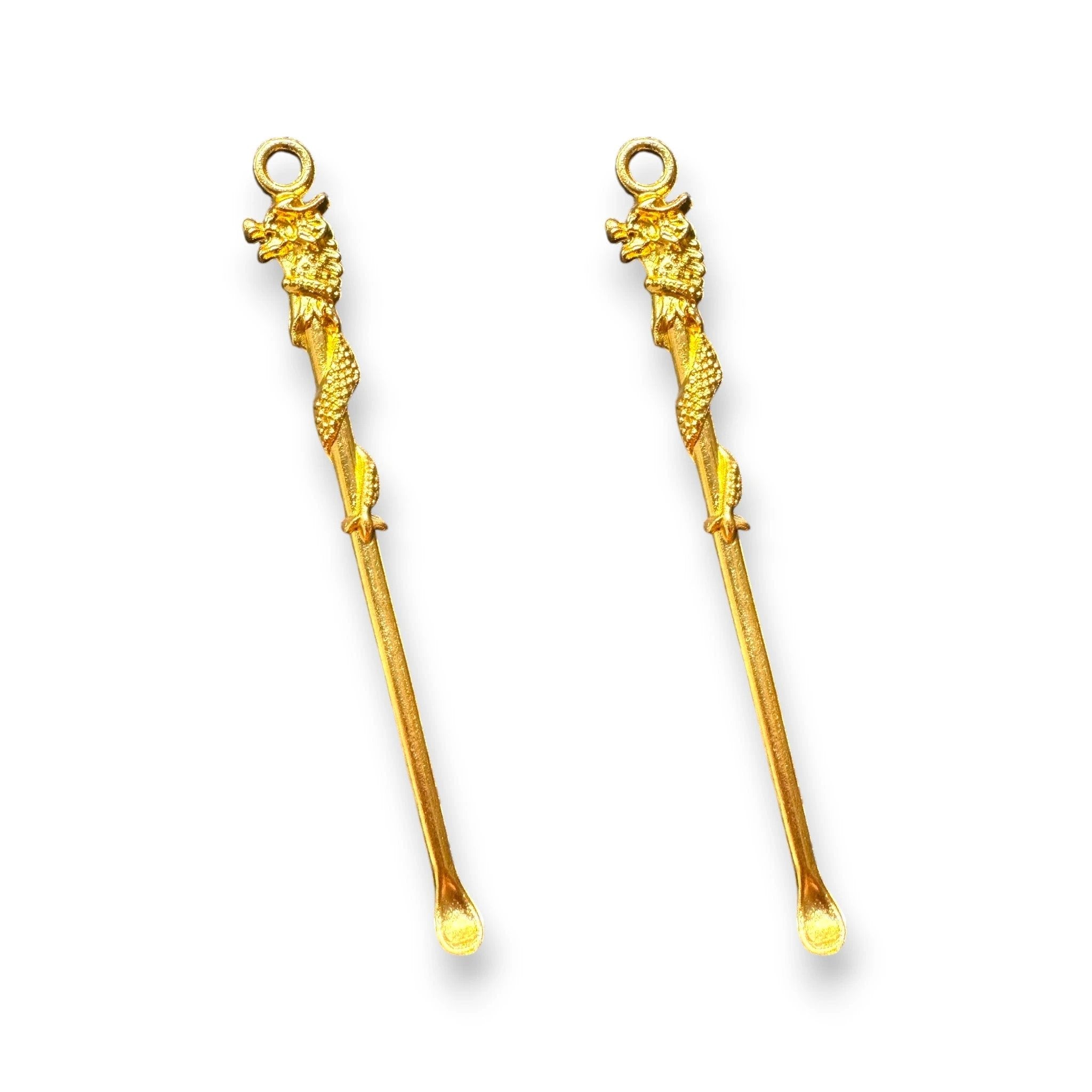 Mini Löffel Drachen & Phönix in Gold oder Silber mit Ring -  from DieBallerei