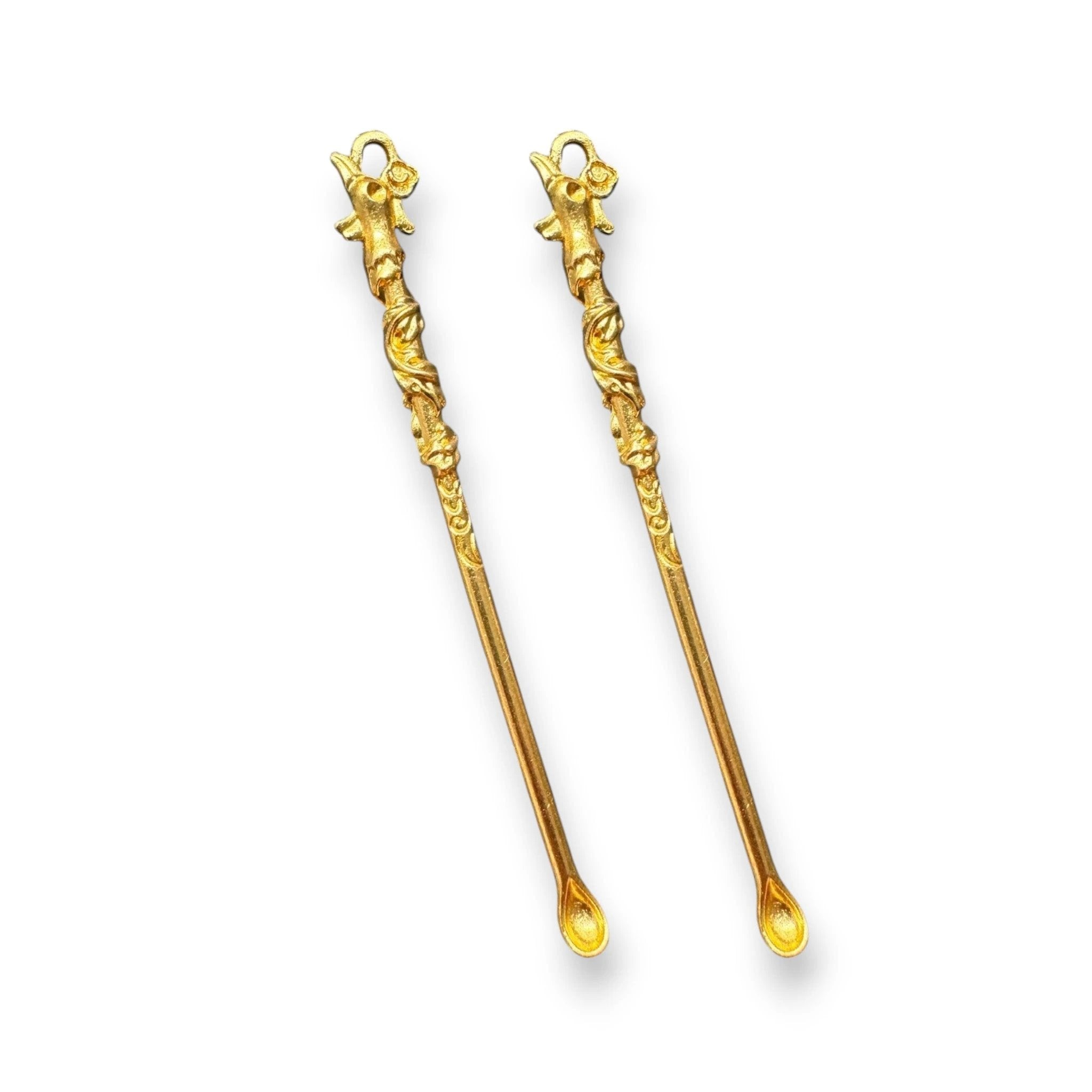 Mini Löffel Drachen & Phönix in Gold oder Silber mit Ring -  from DieBallerei