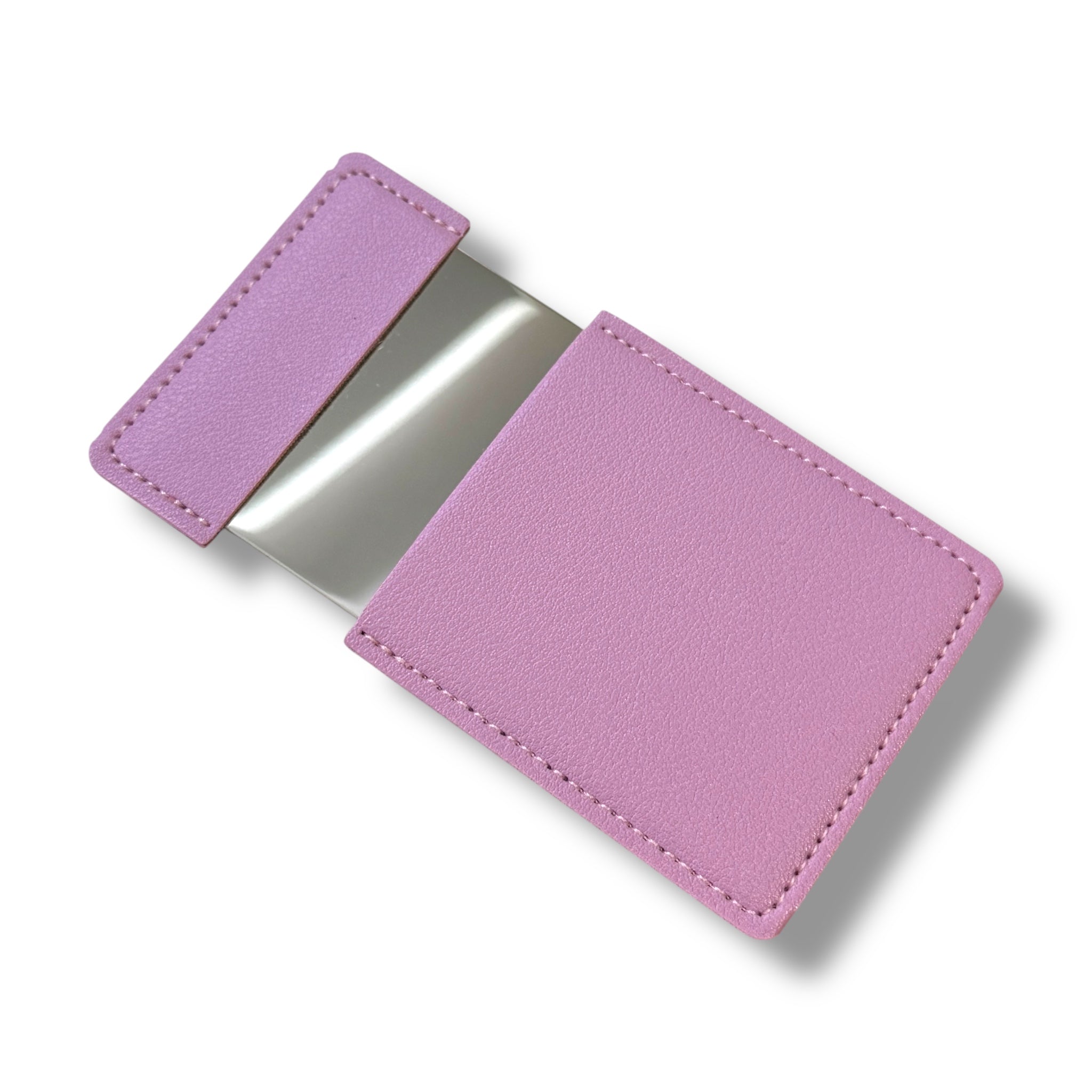 Mini Spiegel To-Go mit Hülle – Perfekt für unterwegs in lila