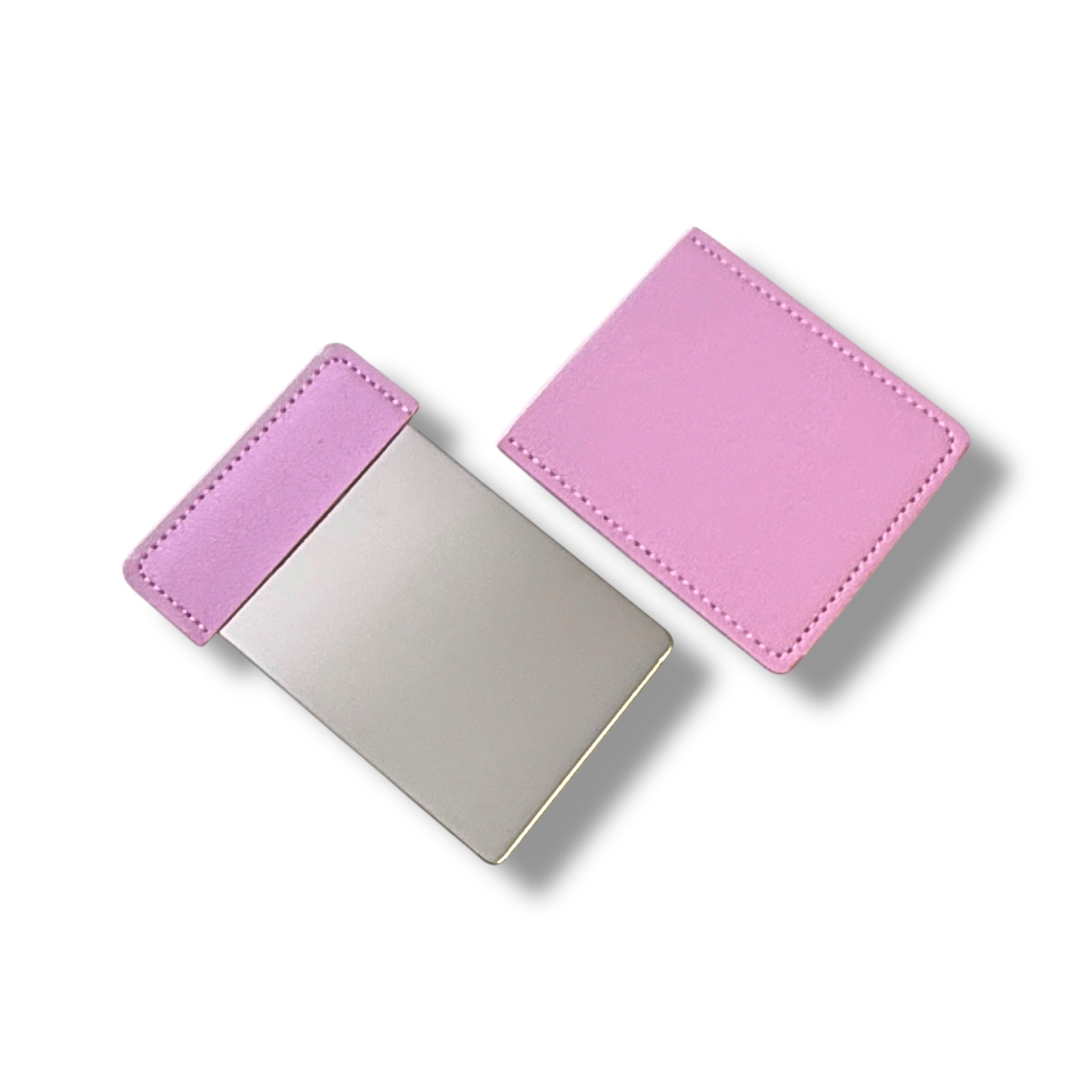 Mini Spiegel To-Go mit Hülle – Perfekt für unterwegs in lila