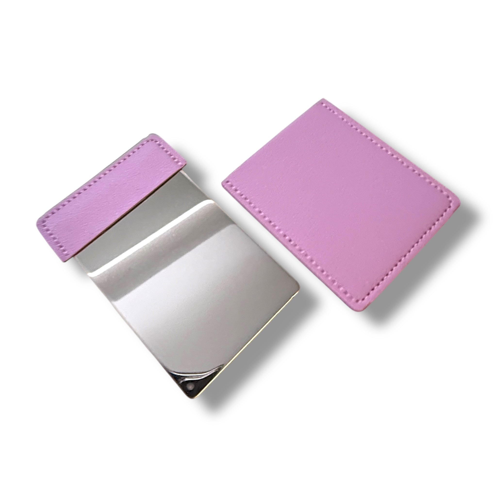 Mini Spiegel To-Go mit Hülle – Perfekt für unterwegs in lila