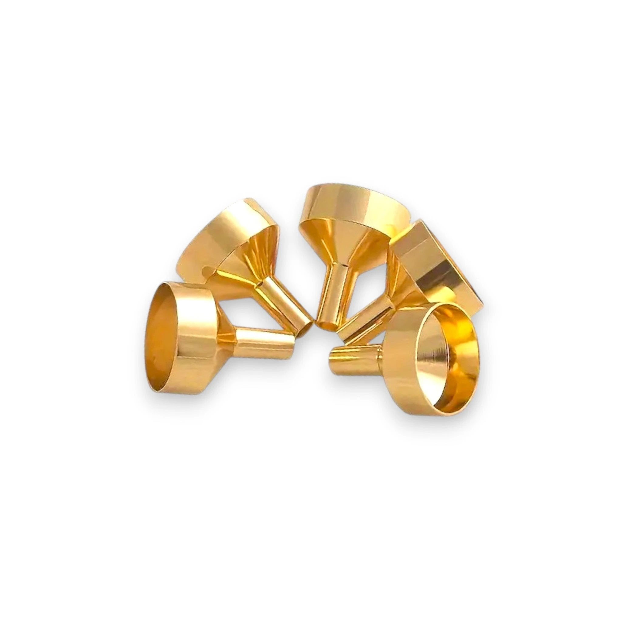 Mini Trichter aus robustem Aluminium – Gold -  from DieBallerei