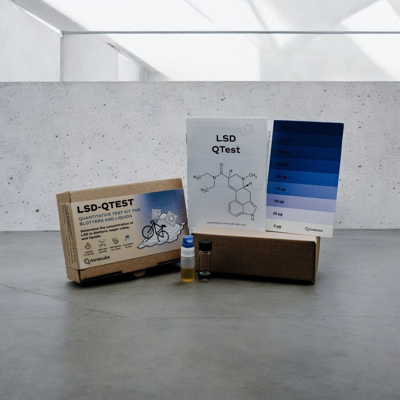 Miraculix Mobiler Schnelltest zur Bestimmung des LSD-Gehalts (LSD-QTest) -  from DieBallerei