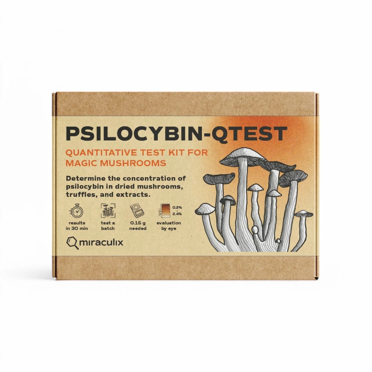 Miraculix Mobiler Schnelltest zur Bestimmung des Psilocybin-Gehalts (PSILO-QTest) -  from DieBallerei