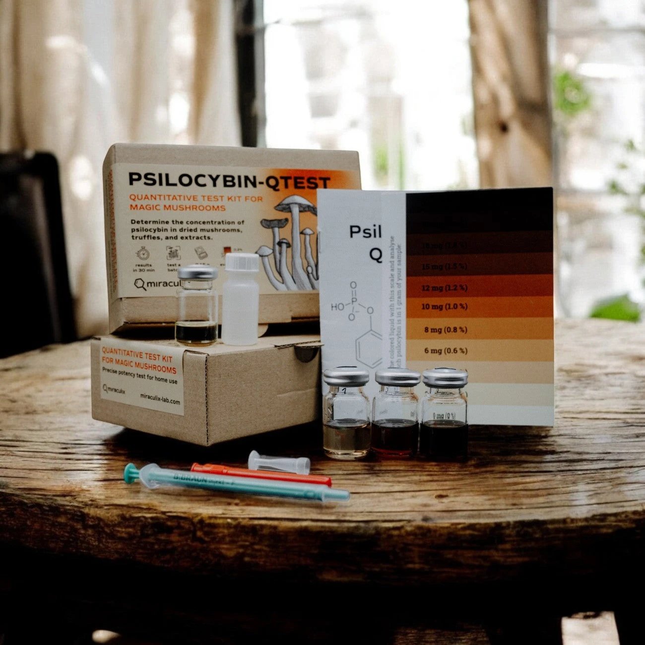 Miraculix Mobiler Schnelltest zur Bestimmung des Psilocybin-Gehalts (PSILO-QTest) -  from DieBallerei