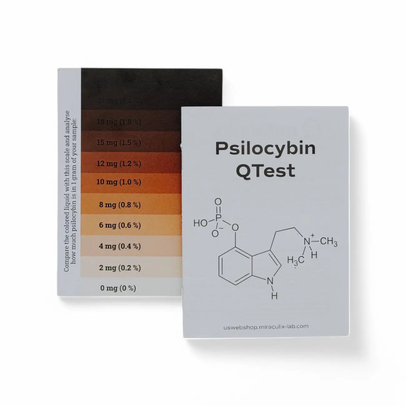 Miraculix Mobiler Schnelltest zur Bestimmung des Psilocybin-Gehalts (PSILO-QTest) -  from DieBallerei