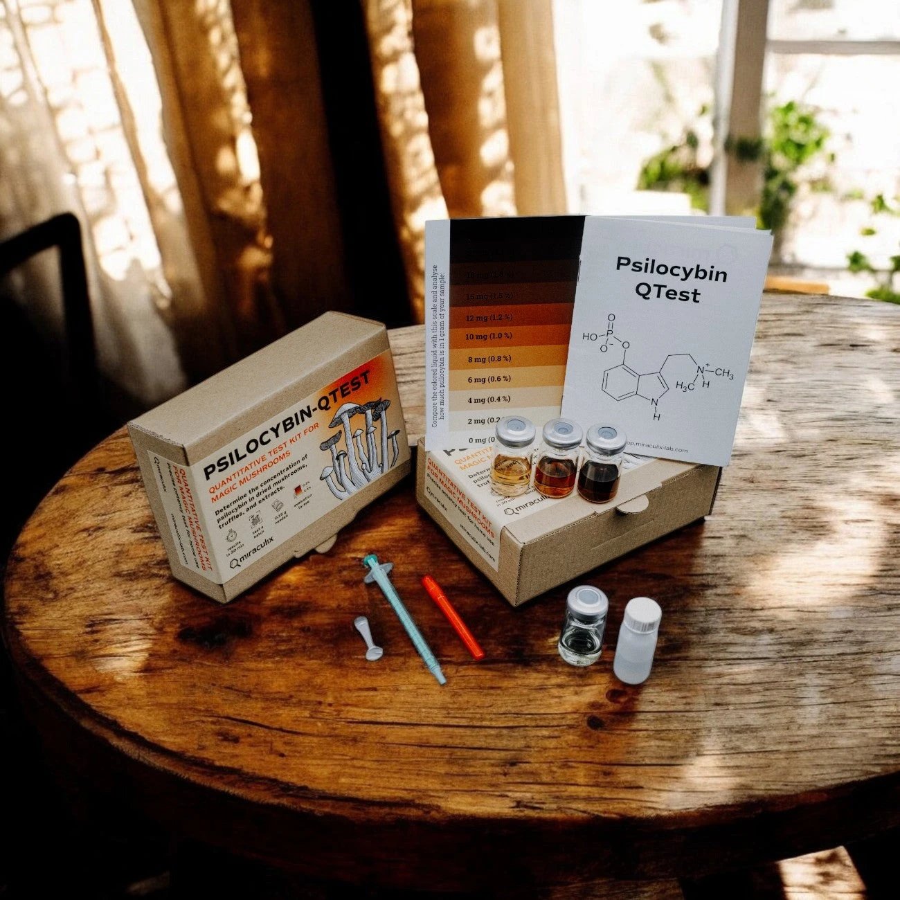 Miraculix Mobiler Schnelltest zur Bestimmung des Psilocybin-Gehalts (PSILO-QTest) -  from DieBallerei