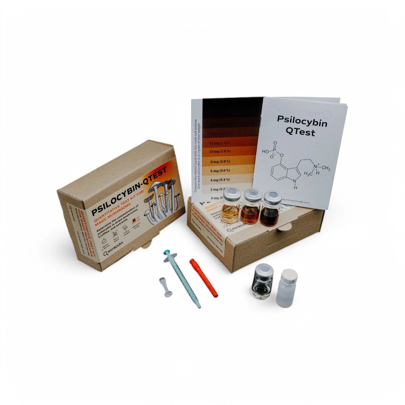 Miraculix Mobiler Schnelltest zur Bestimmung des Psilocybin-Gehalts (PSILO-QTest) -  from DieBallerei