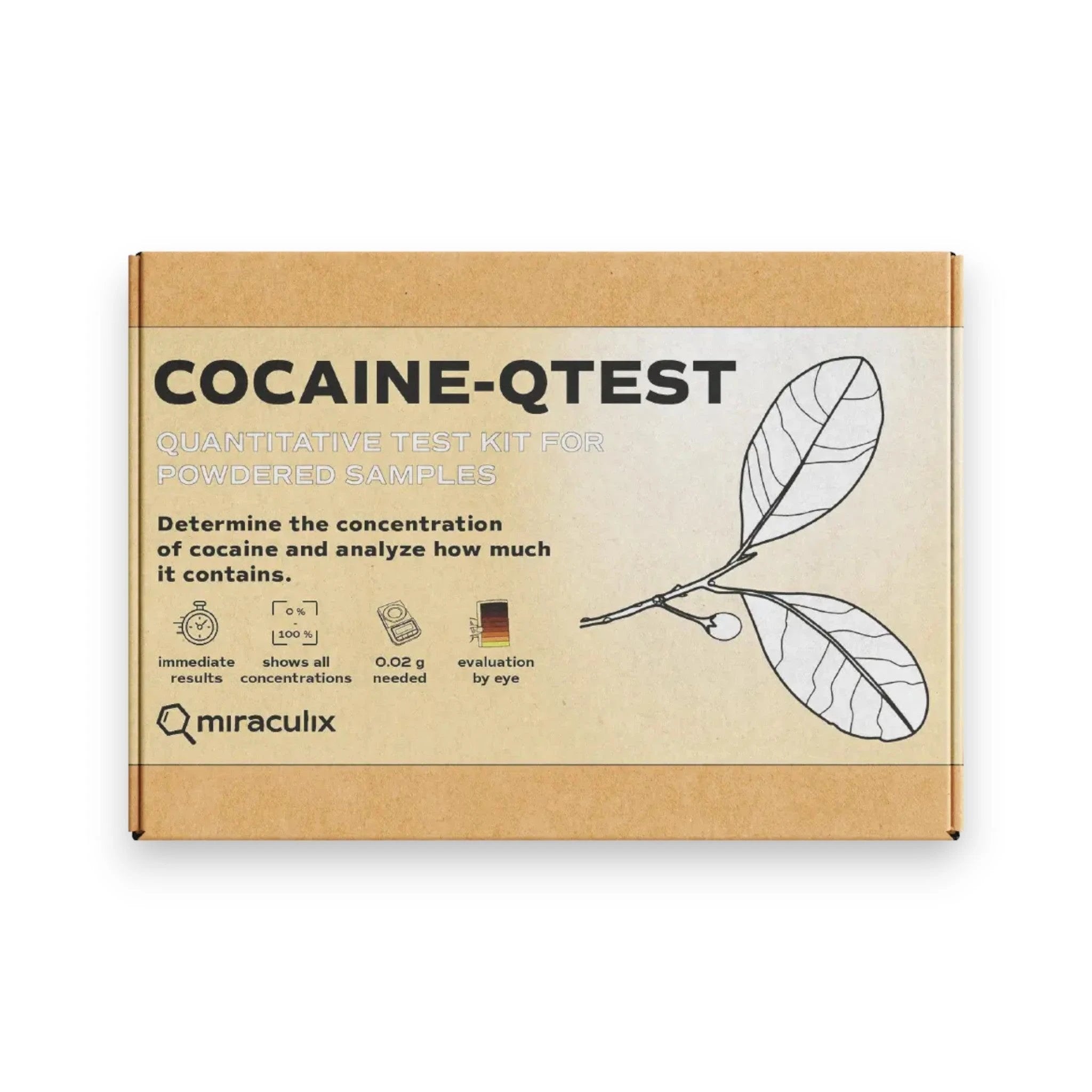 COCAINE QTEST Kokain Potency Test Kit – Schnelle & präzise Analyse von Miraculix -  from DieBallerei