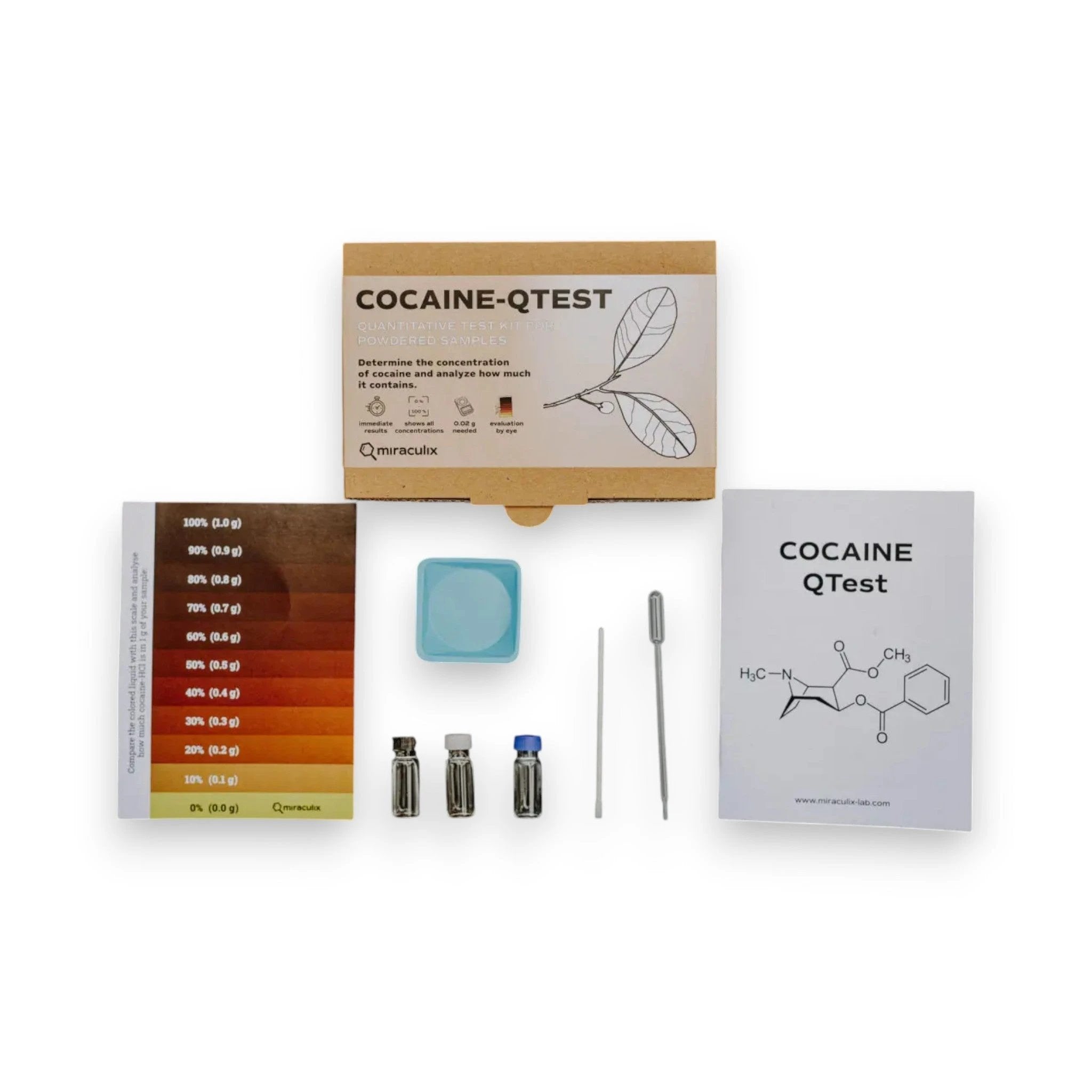 COCAINE QTEST Kokain Potency Test Kit – Schnelle & präzise Analyse von Miraculix -  from DieBallerei