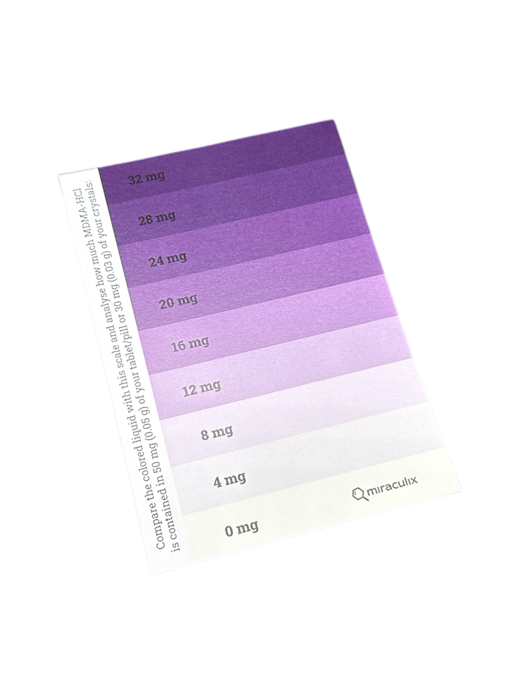 Mobiler miraculix MDMA QTest – Schnelltest zur Wirkstoffanalyse & Konzentrationsbestimmung