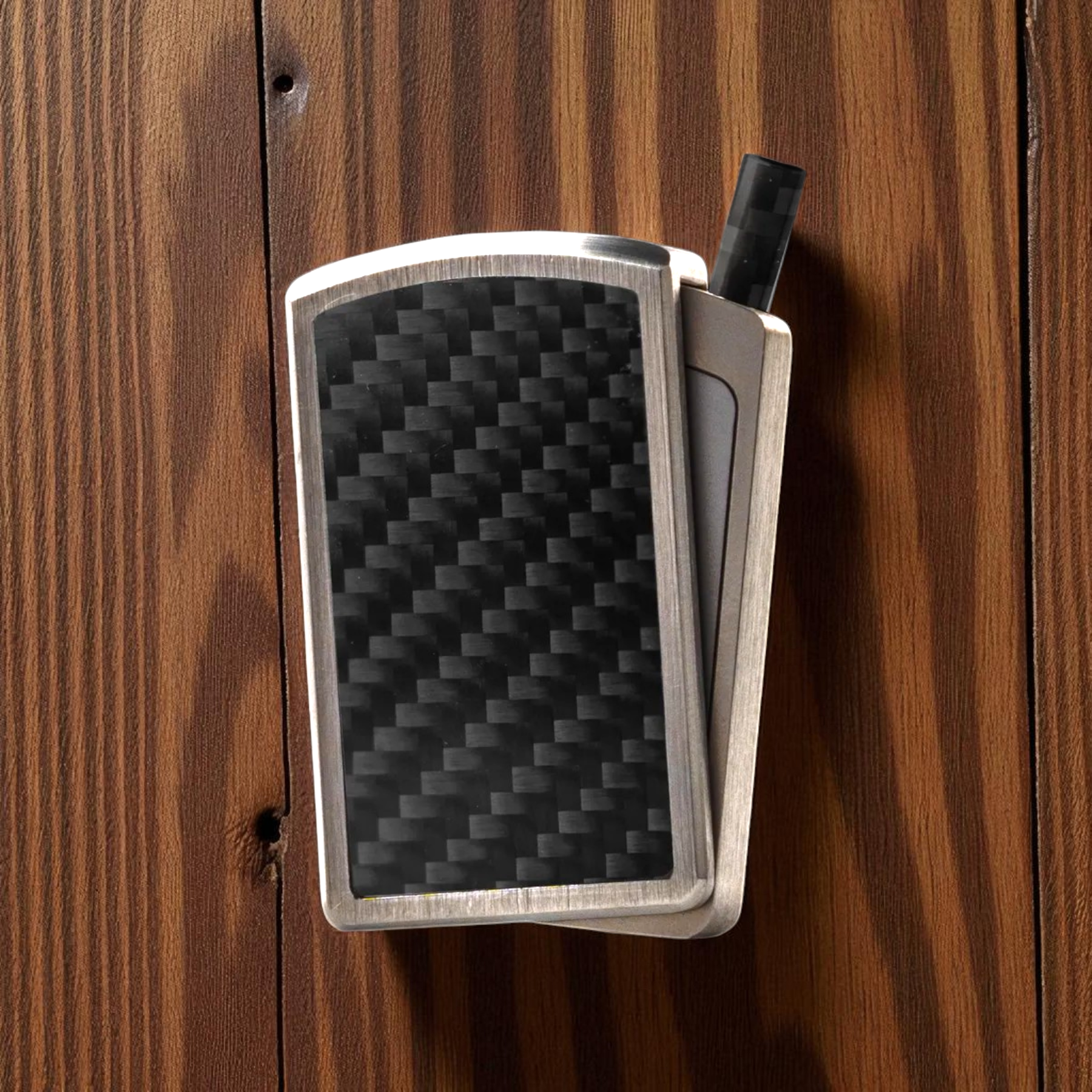 Nysberry – Exklusive Ritual CARBON Edition Edelstahl-Dose mit integriertem Spender im luxuriösem Design