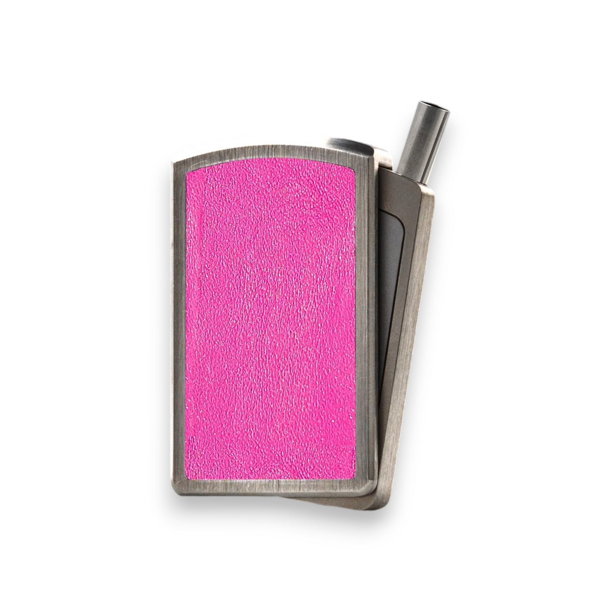 Nysberry – Exklusive Ritual Leather Pink Edelstahl-Dose mit integriertem Spender im luxuriösem Design