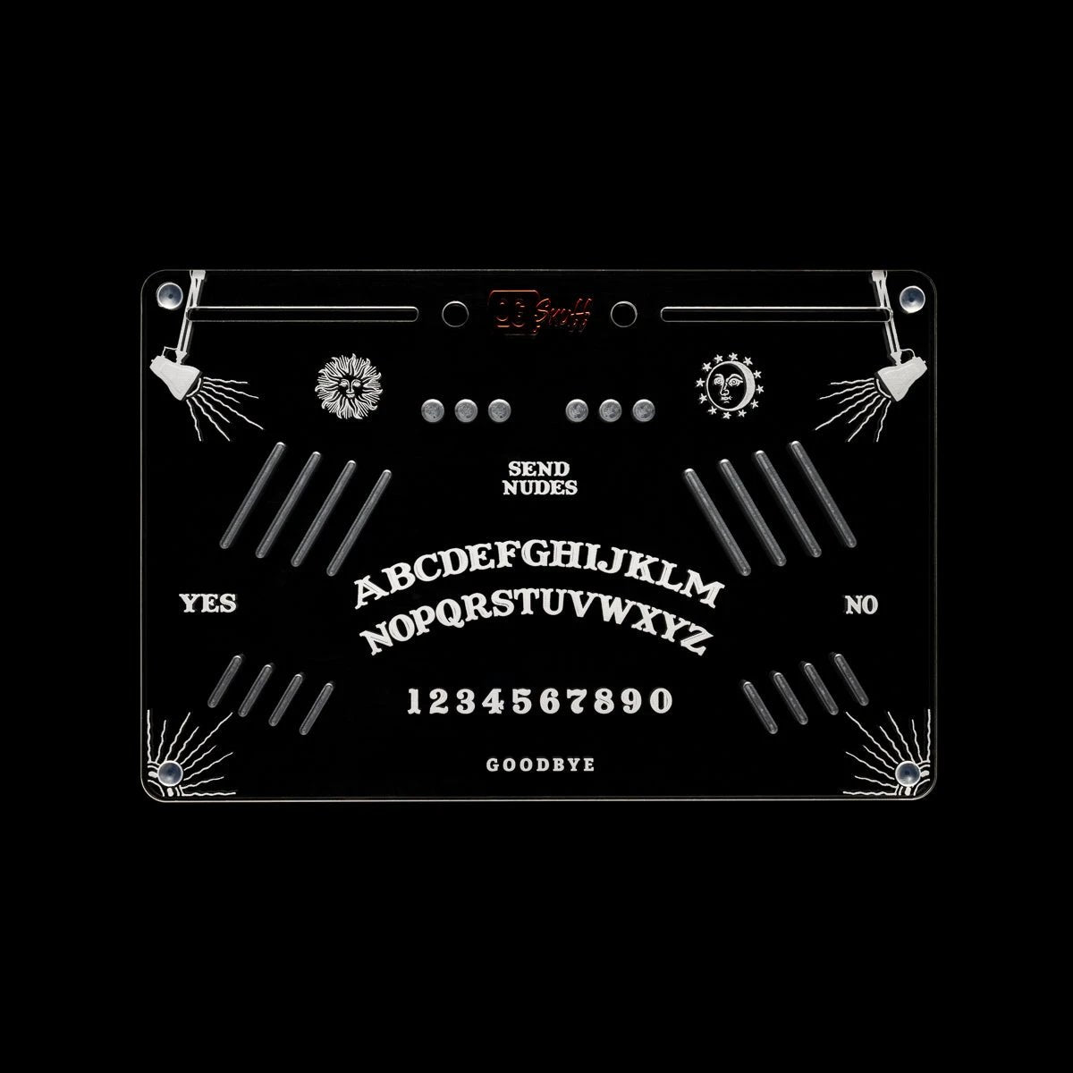 OG SNUFF Snuff Board „Ouija Edition“ – Graviertes Geisterbrett inkl. Planchette-Löffel -  from DieBallerei