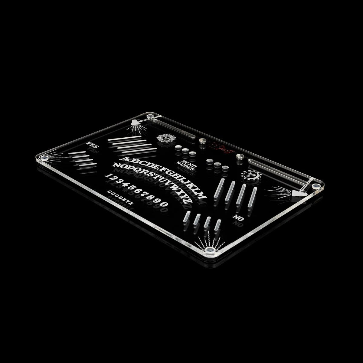 OG SNUFF Snuff Board „Ouija Edition“ – Graviertes Geisterbrett inkl. Planchette-Löffel -  from DieBallerei